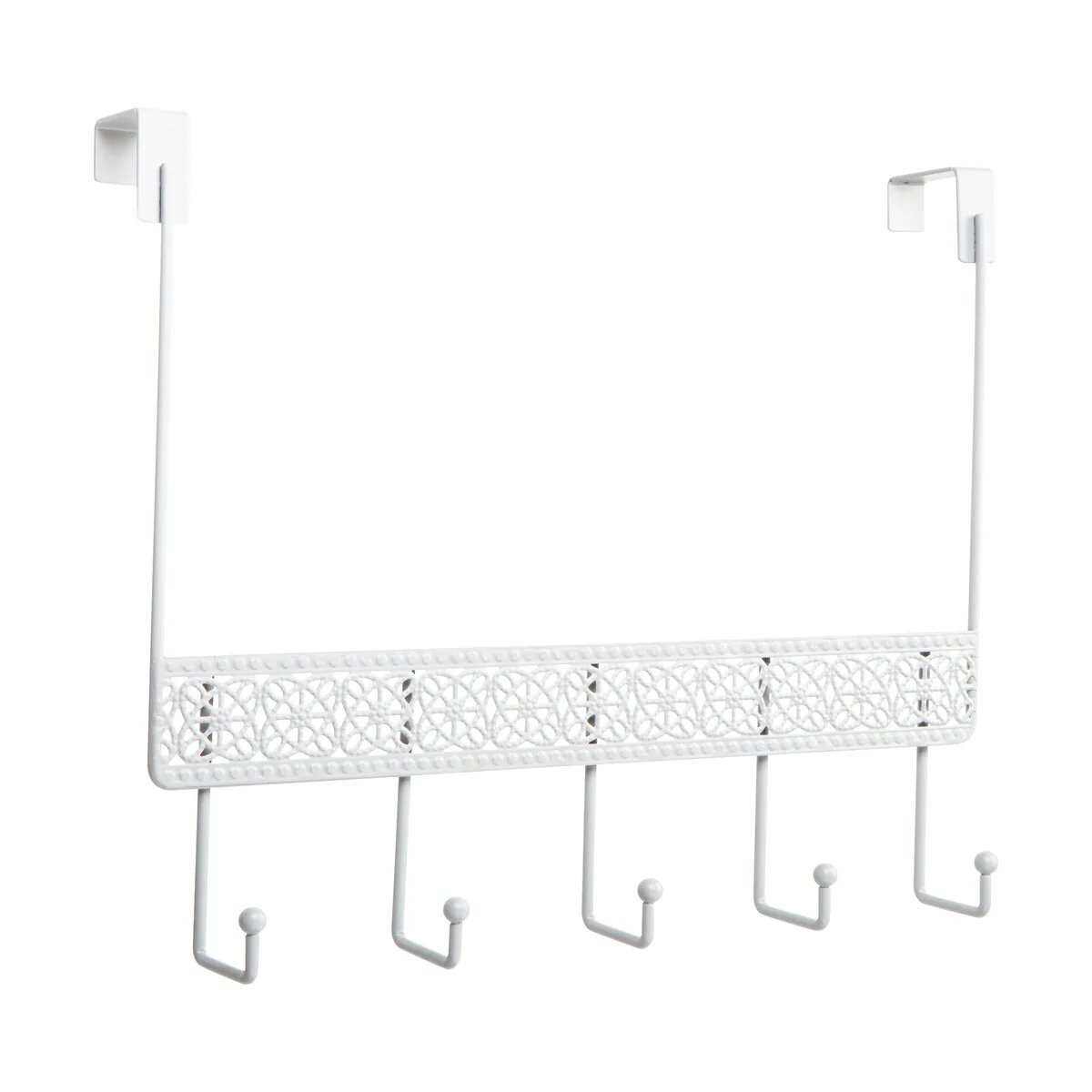 Elle Décor Dentelle 5 Hook Over the Door Hook in White - 15