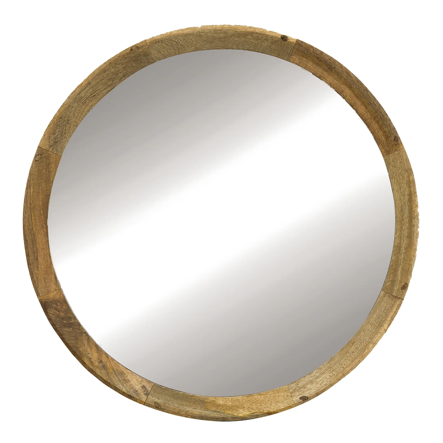 Wood Wall Mirror with Wood Frame