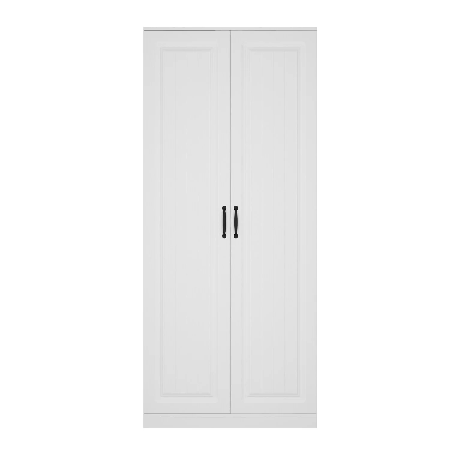 White Storage Cabinet: Kitchen Pantry, Buffet, Large 72.2