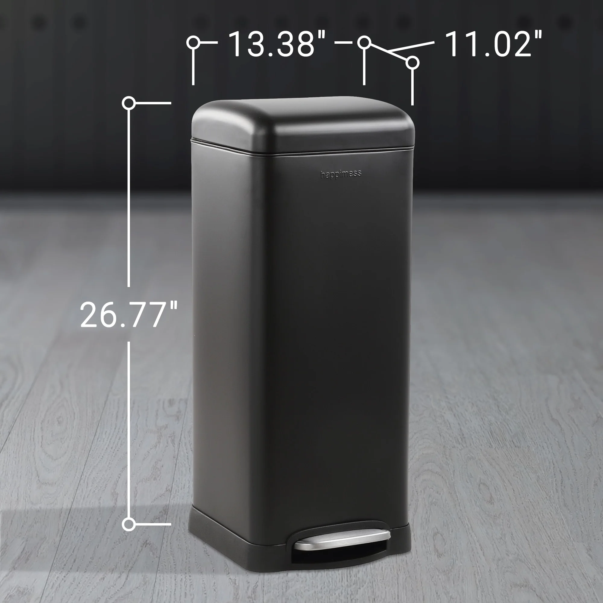 happimess Betty Retro 8-Gallon Step-Open Trash Can