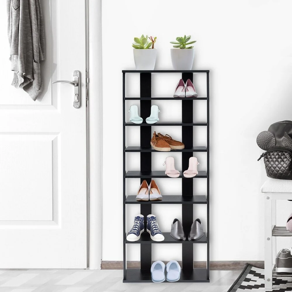 7-Tier Shoe Rack Storage Chest Organizer Free Standing Shelves