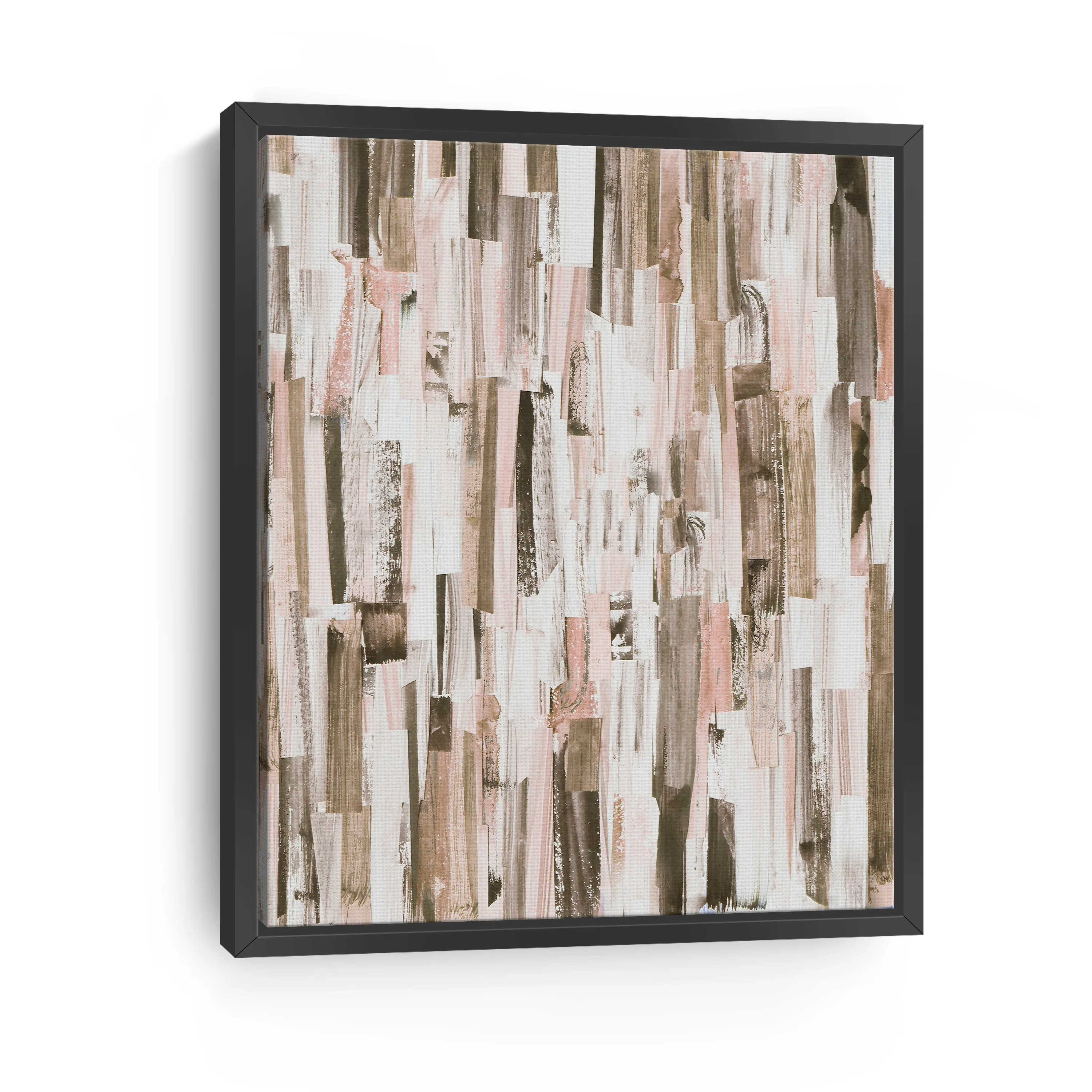 Parallel Brown Canvas Giclee