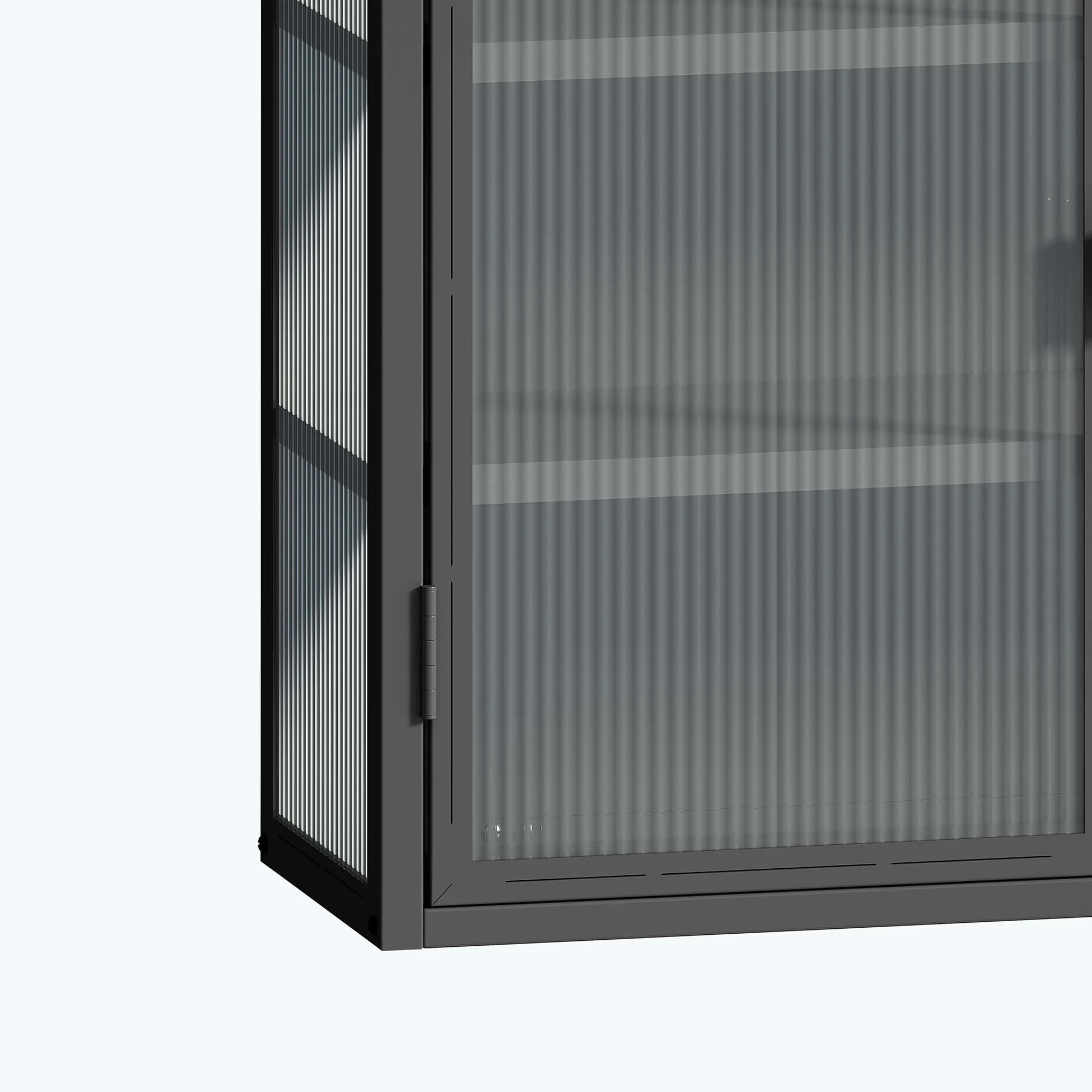 Retro Style Glass Door Wall Cabinet