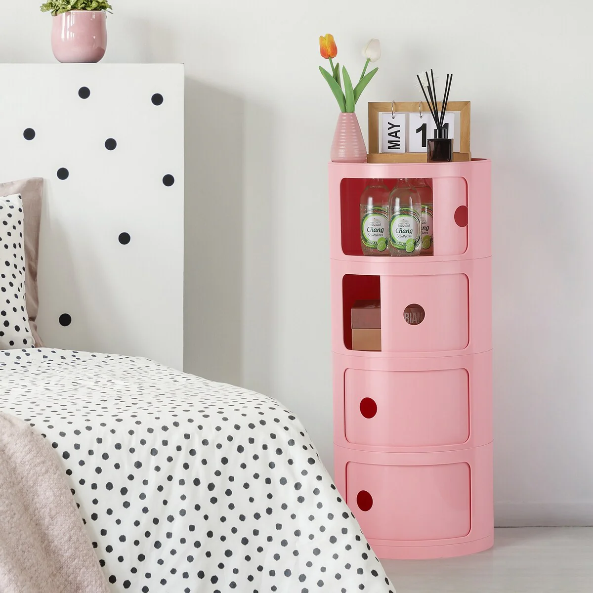 ABS Multifunction Storage Table Stackable Detachable Organizer
