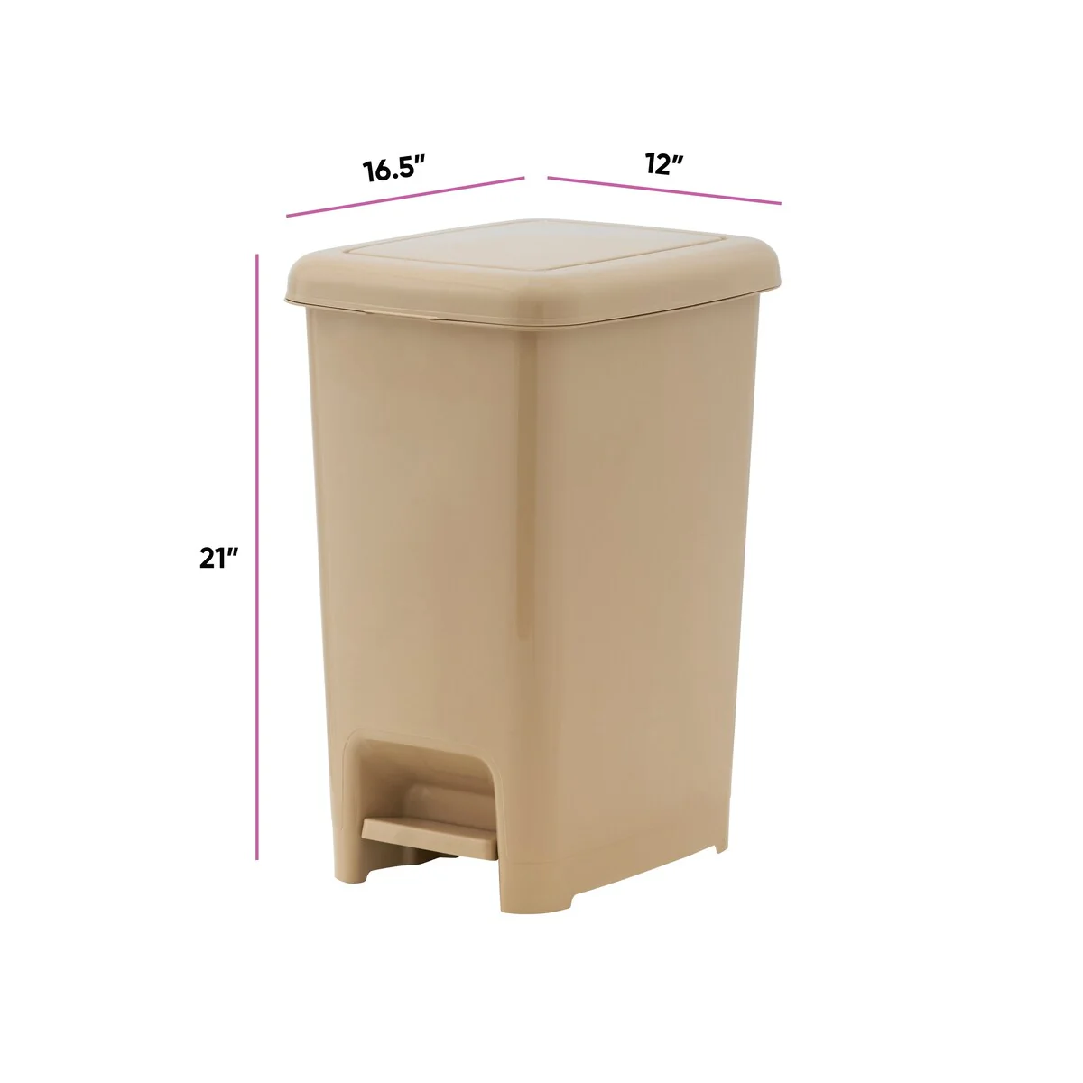 10.5 gal Slim Step Trash Can