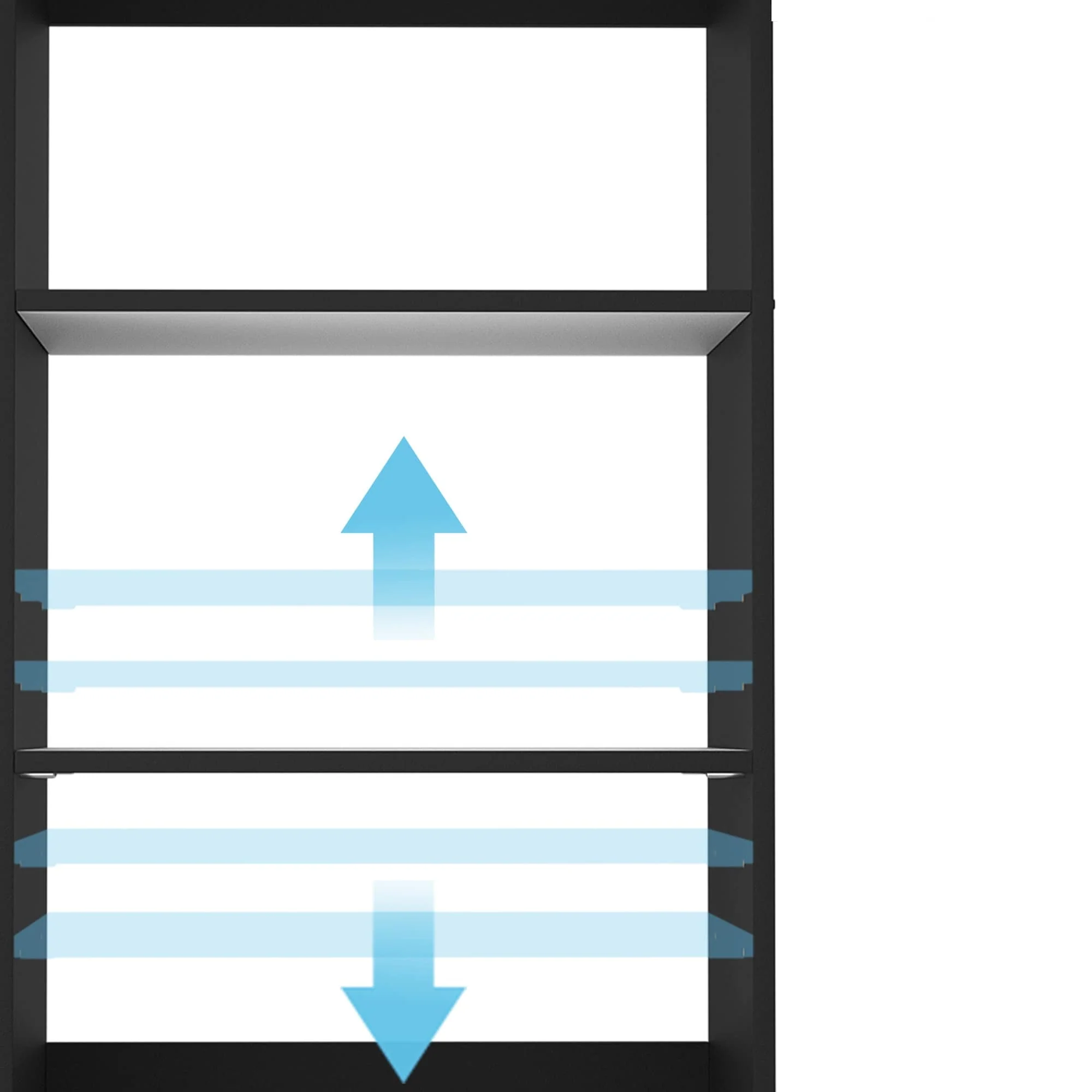 Vryon 40'' W Freestanding Closet System with 10 Storage Shelves and 2 Drawers and 1 Hanging Rods