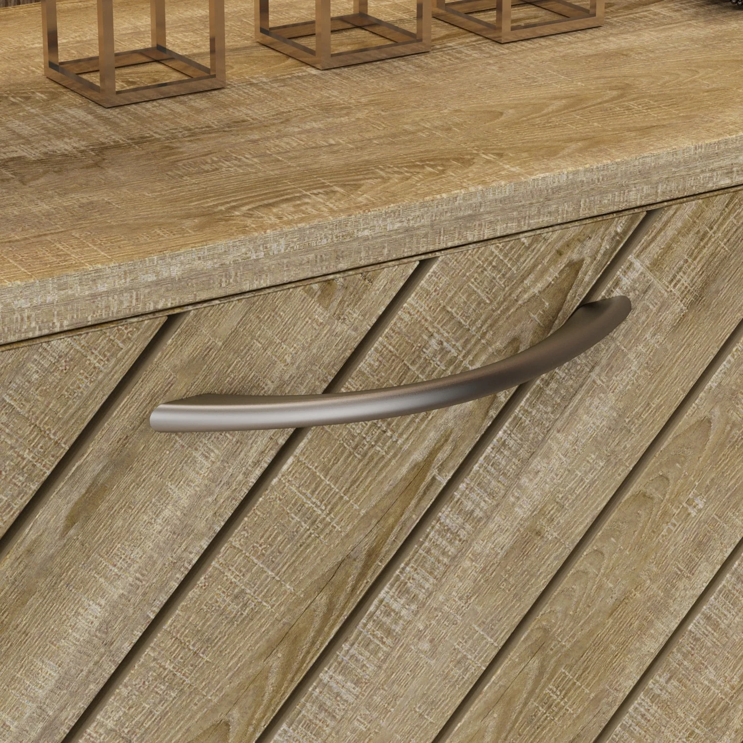 Kerrogee 18-Pair Shoe Storage Cabinet with 3 Flip Drawers Wood/ Grey