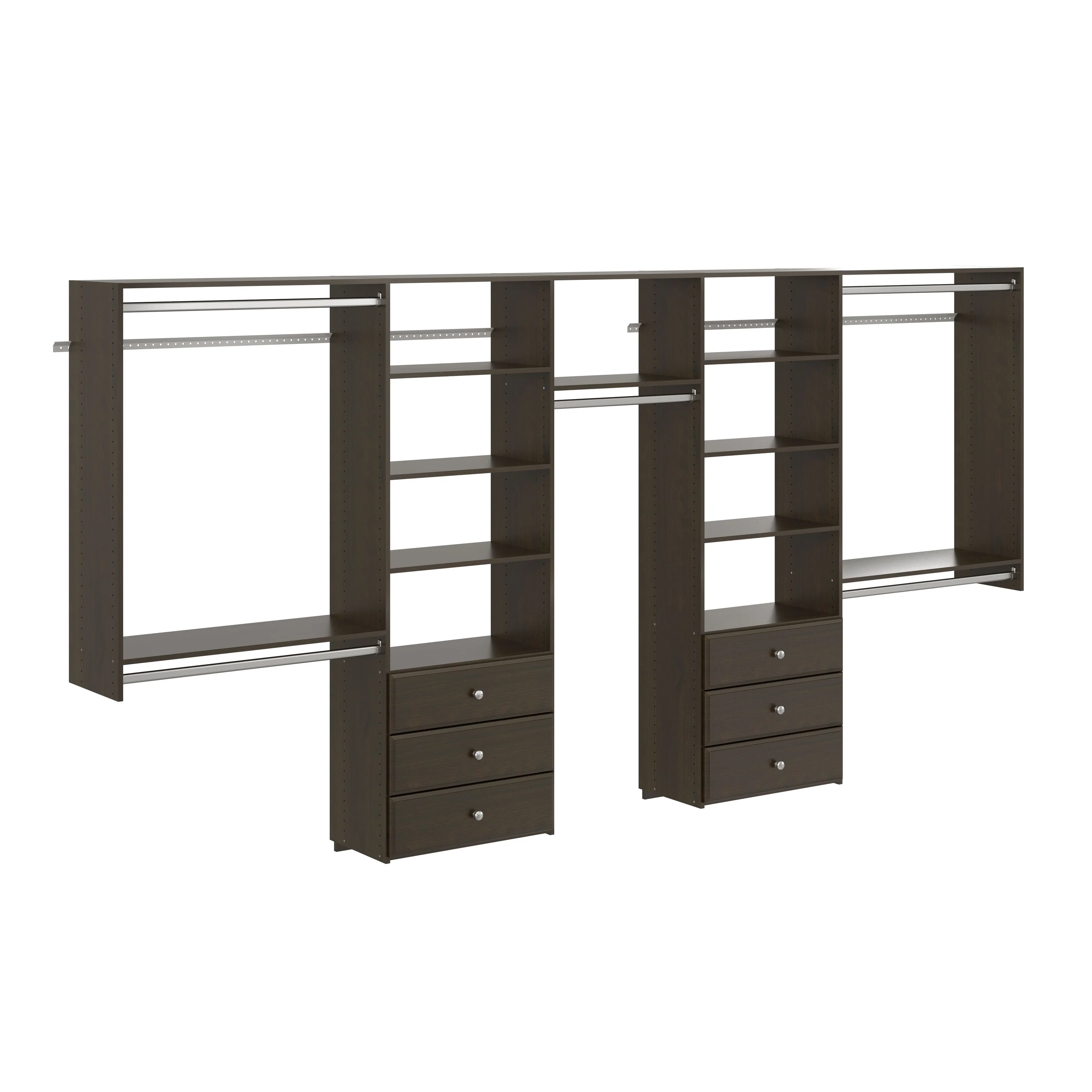 Easy Track 12 Ft. W. Deluxe Laminate Closet Kit