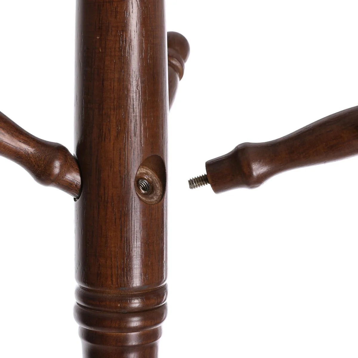VASAGLE Coat Rack Free Standing, Wooden Hall Tree Coat Hat Tree Coat Hanger Holder Enterway with 10 Hooks