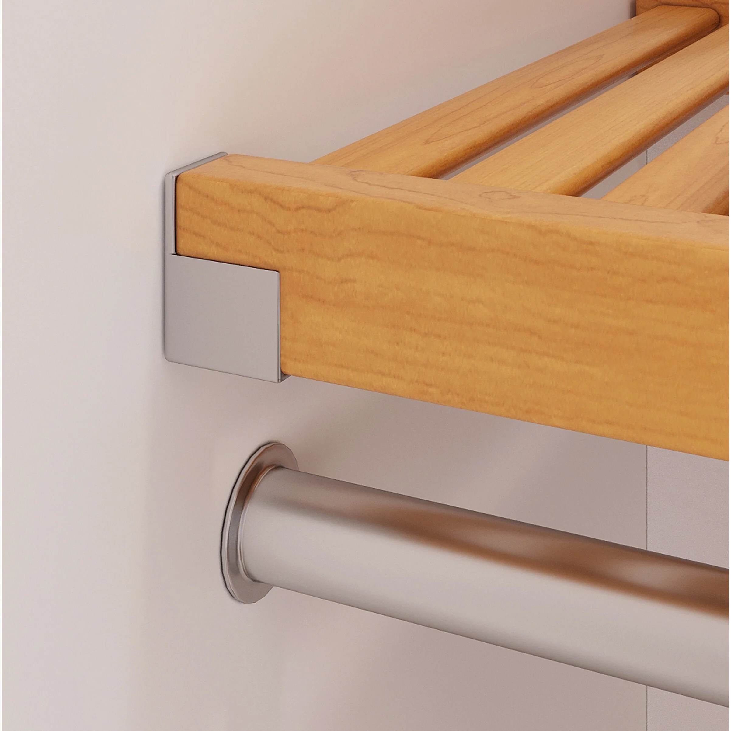 John Louis Home Solid Wood Walk-In Closet System Honey Maple