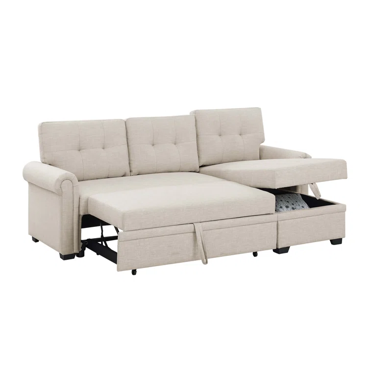 Rossignol 86'' Upholstered Sleeper Sofa