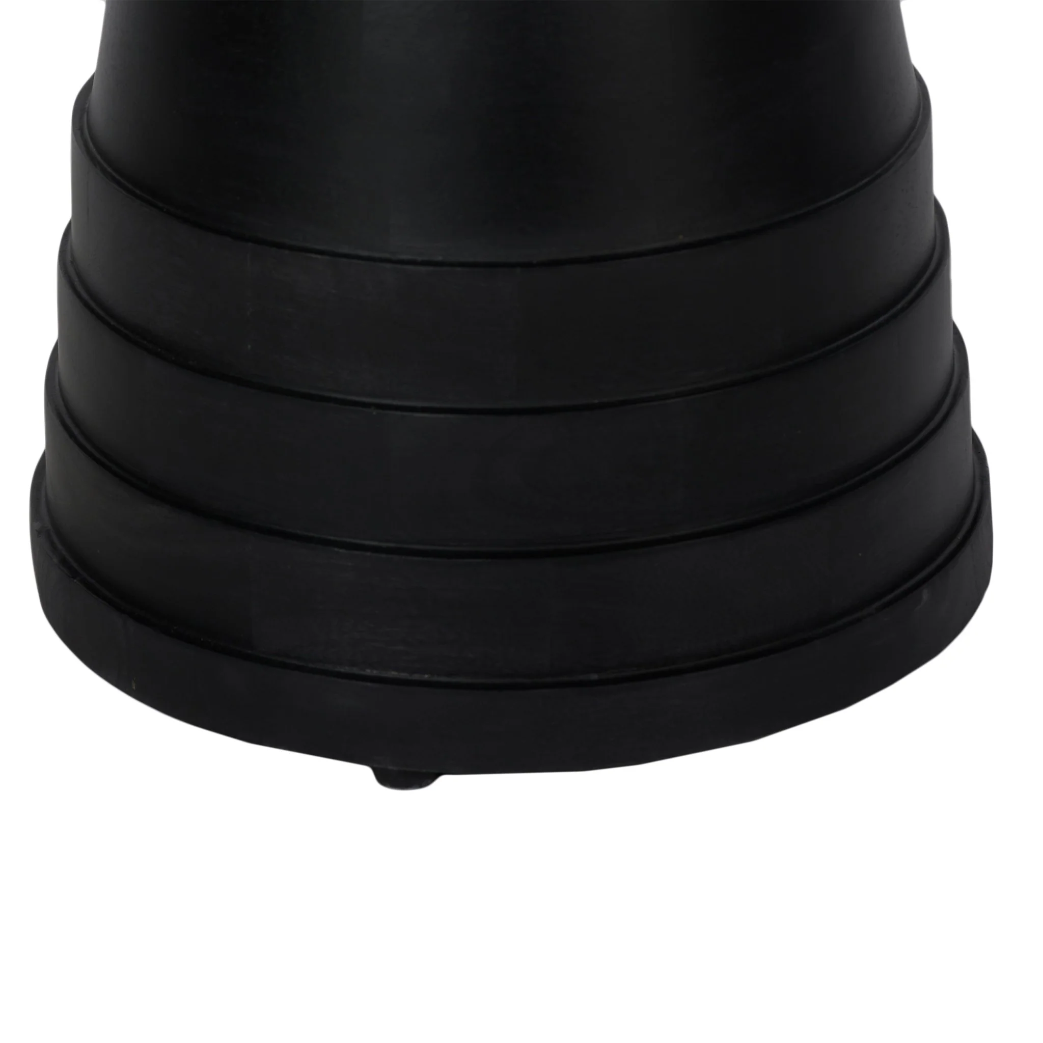 Solid Wood Round Side Table with Pedestal Base