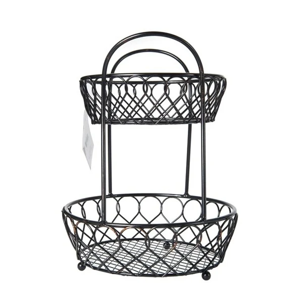 Gourmet Basics by Mikasa Loop And Lattice 2 Tier Basket