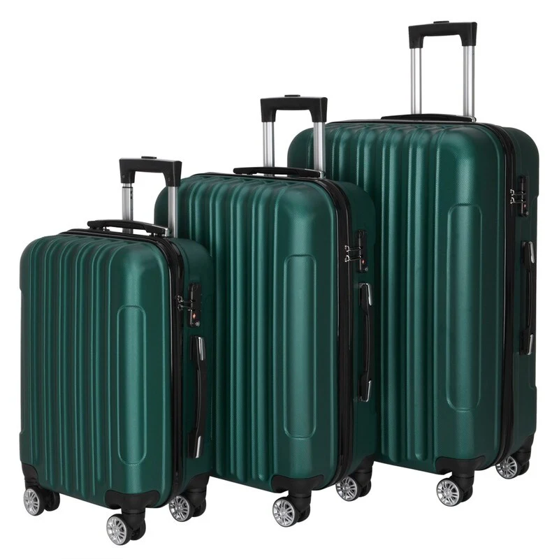 3-Pcs Luggage Sets, Trunk Set, ABS Lightweight Suitcase Sets with TSA Lock & Spinner Wheels, 20in/24in/28in