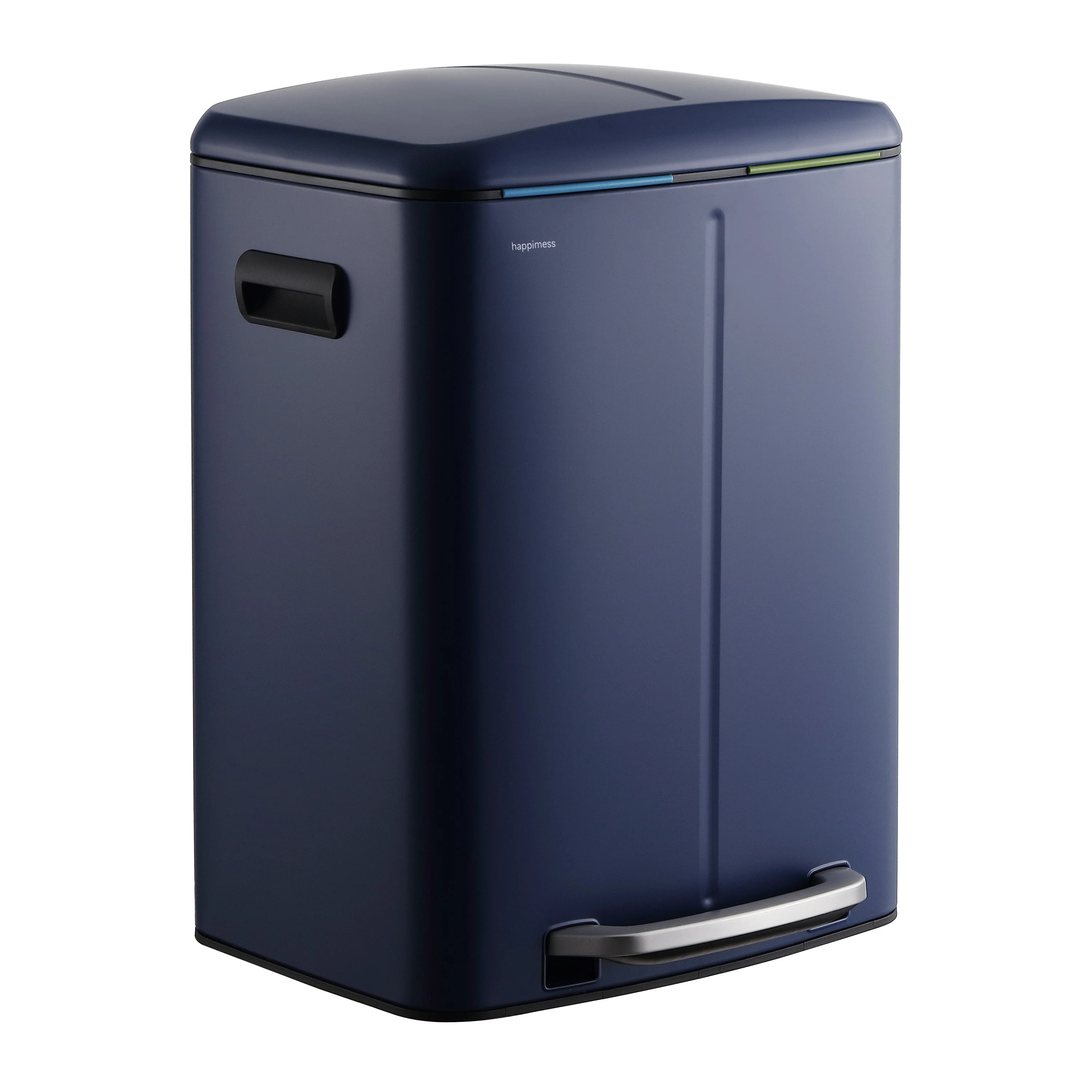 happimess 10.6-Gallon Double Bucket Trash Can with Soft Close Lid