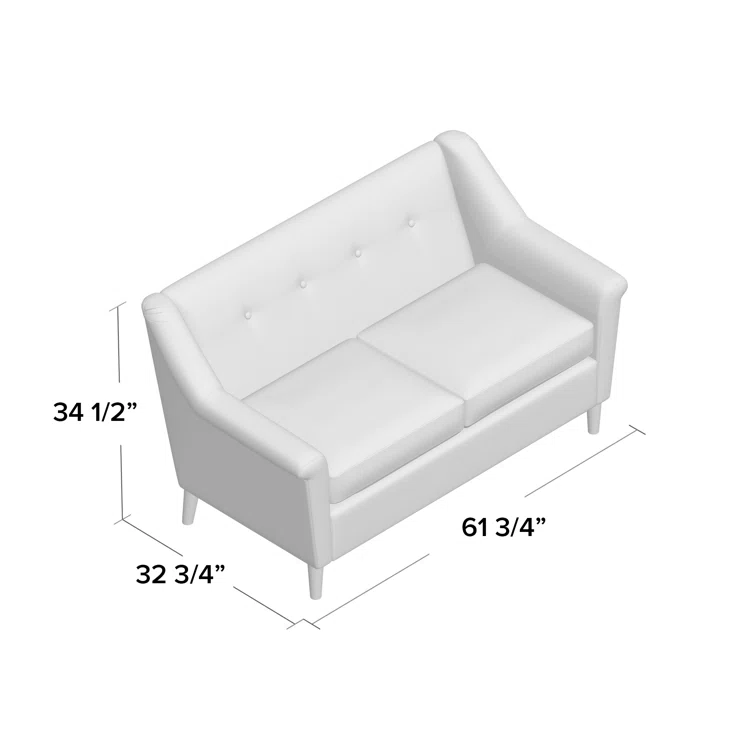 Deschutes 61.75'' Upholstered Loveseat