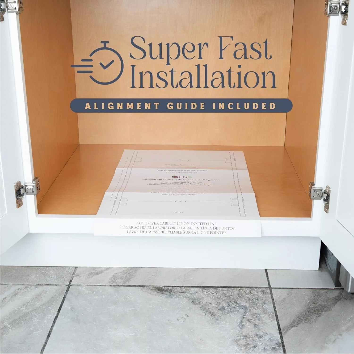 Pull Out Cabinet Drawer Organizer, Heavy Duty- Steel Metal- Chrome Finish