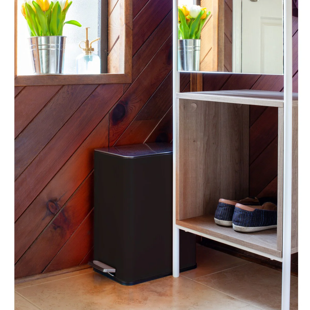 Qualiazero 10L / 2.6 Gallon Slim Step Can