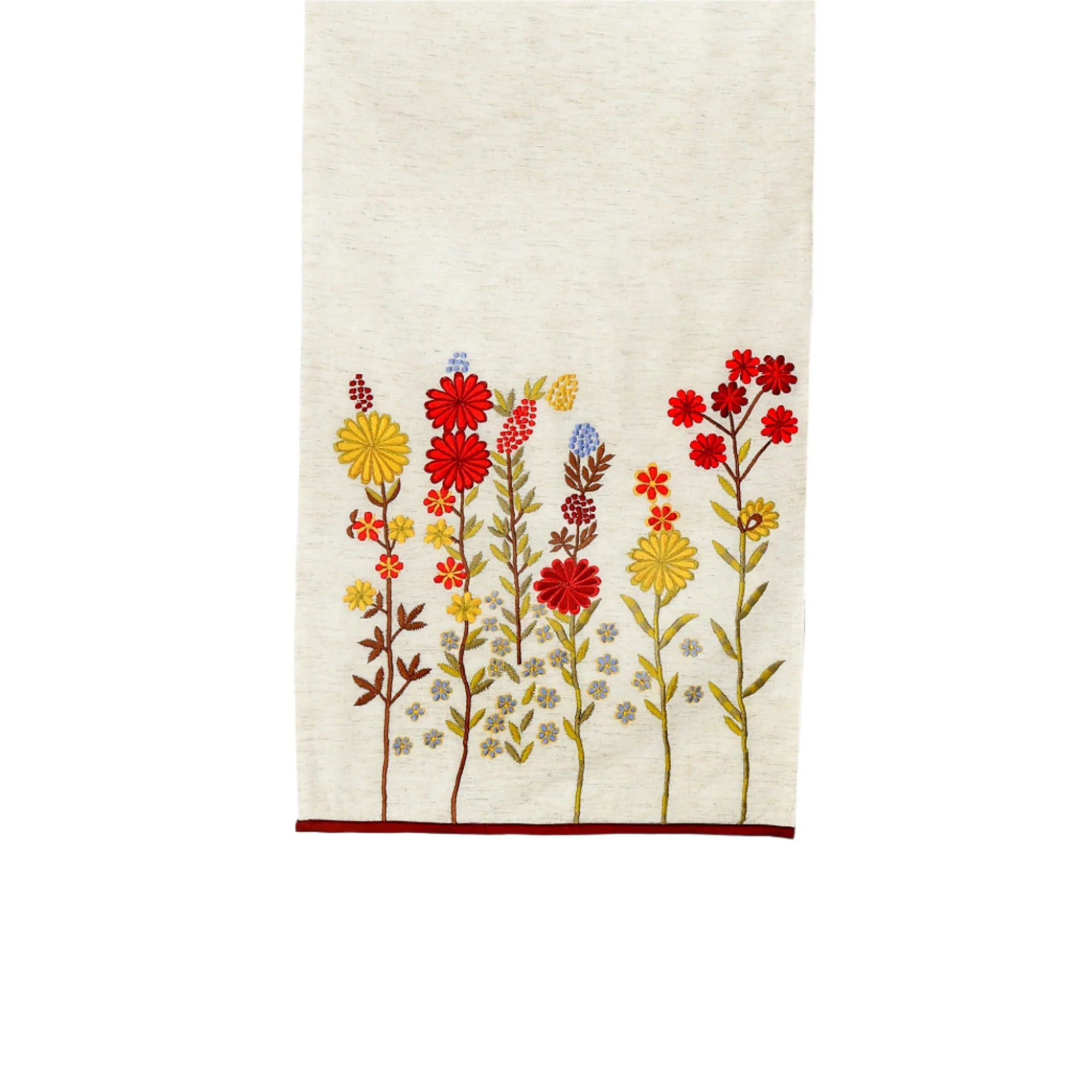 Daisy Embroidered Table Runner 72