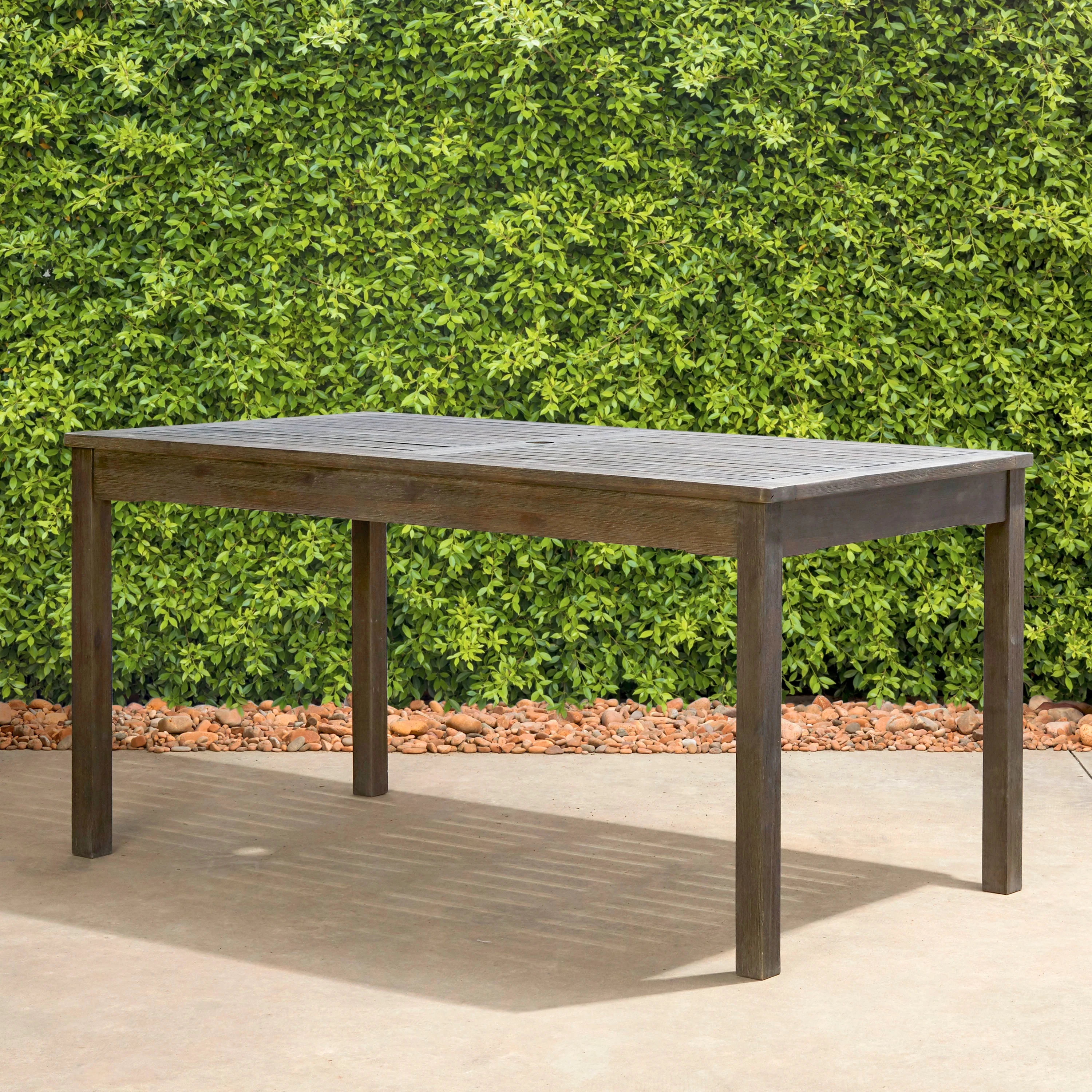 Caladesi Farmhouse Wood Outdoor Dining Table