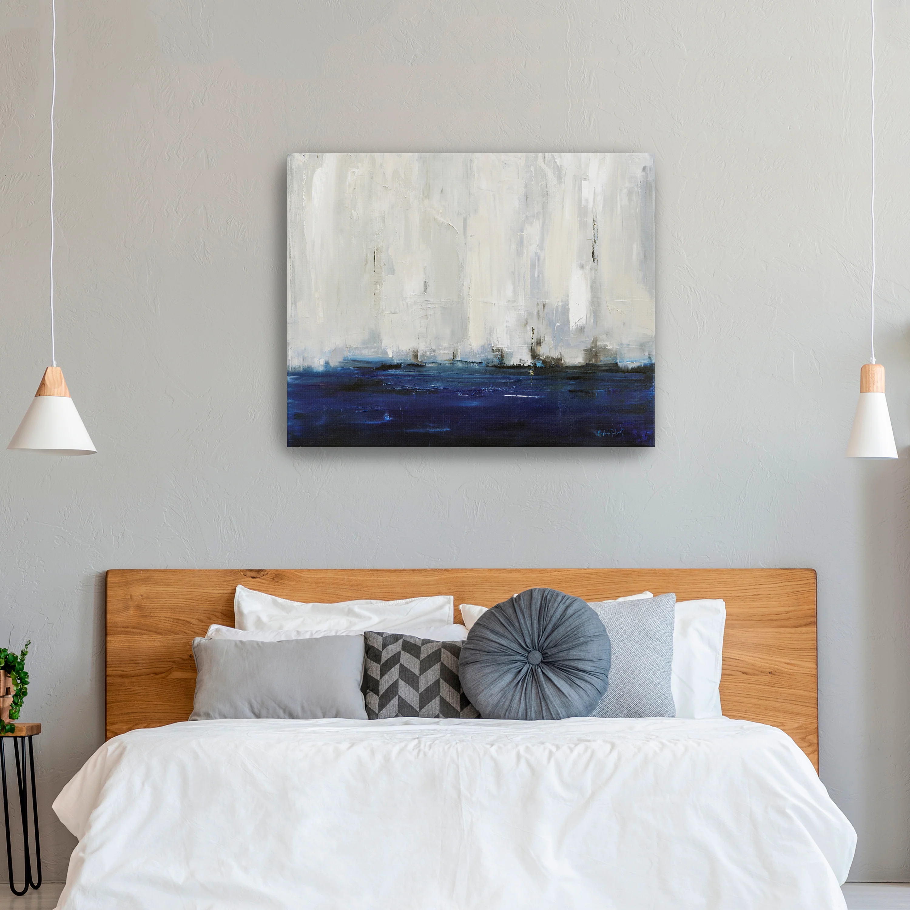 Blue City Canvas Giclee