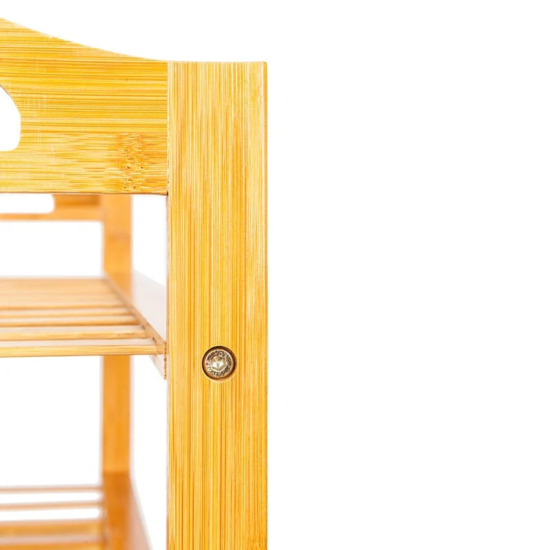 4-Tier Bamboo Shoe Rack Entryway Shoe Shelf Storage Organizer