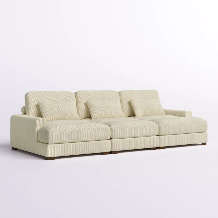 Antravian 127.5'' Corduroy Sofa