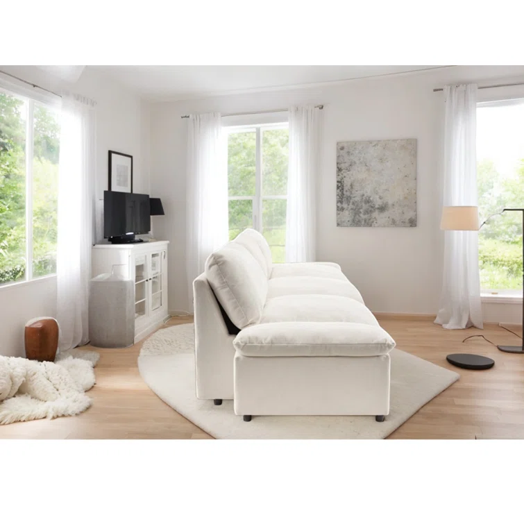 Modern Sofa With Built-in Storage Deep Seating Stylish And Cozy Sofa