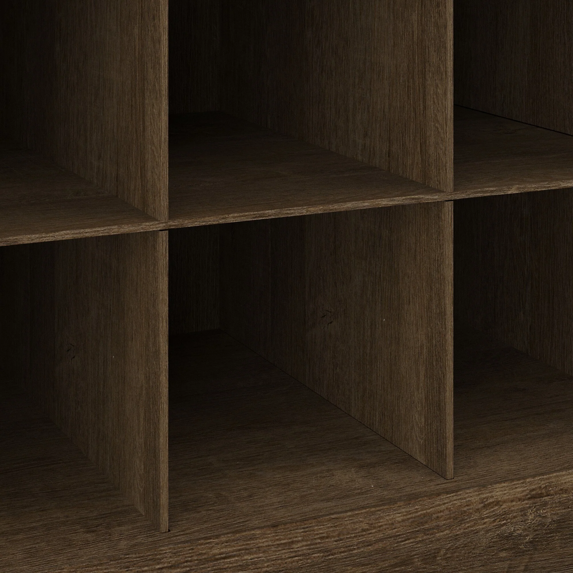 Woodland Hall Tree and Small Shoe Bench with Shelves by Bush Furniture