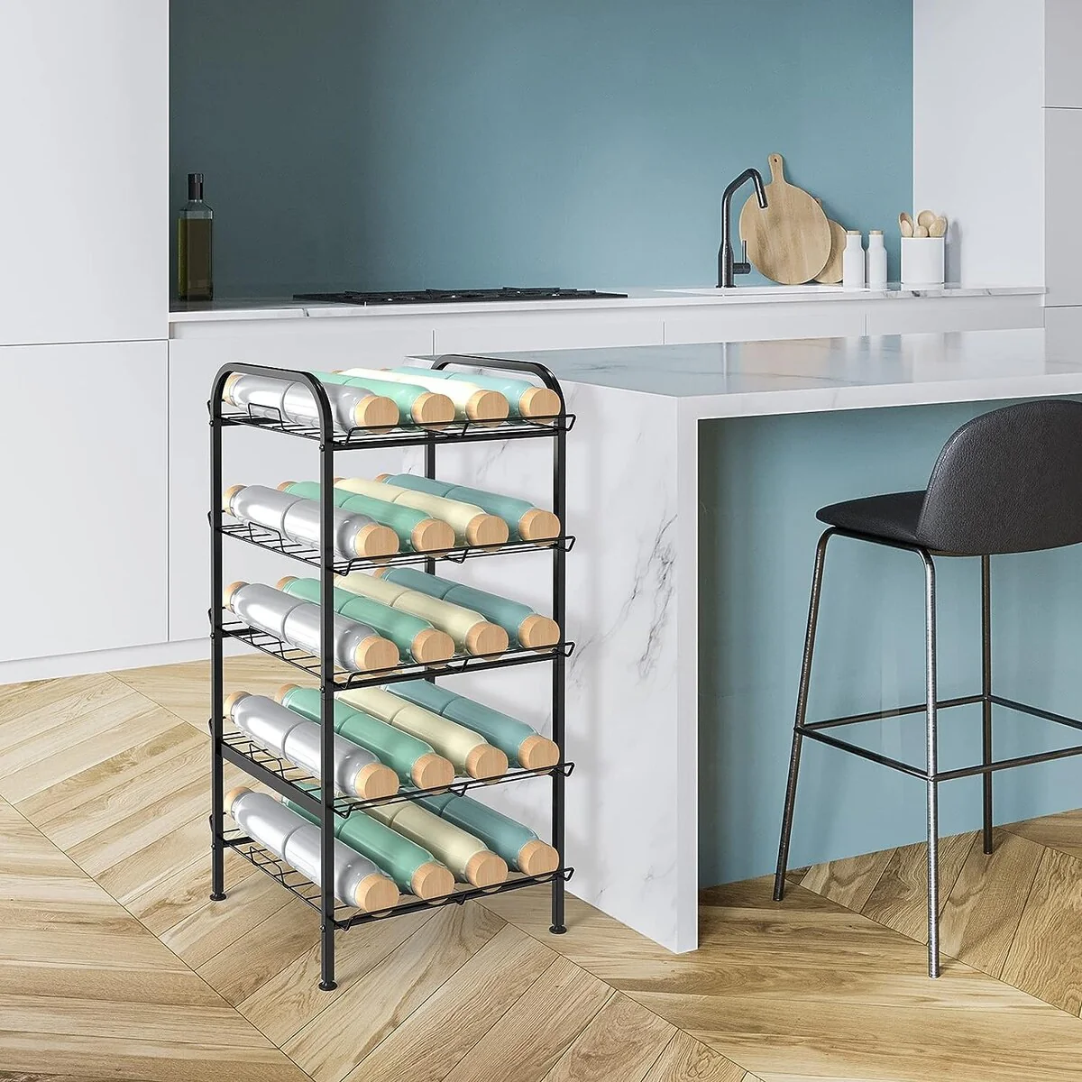 Water Bottle Organizer Vertical Free Standing Storage