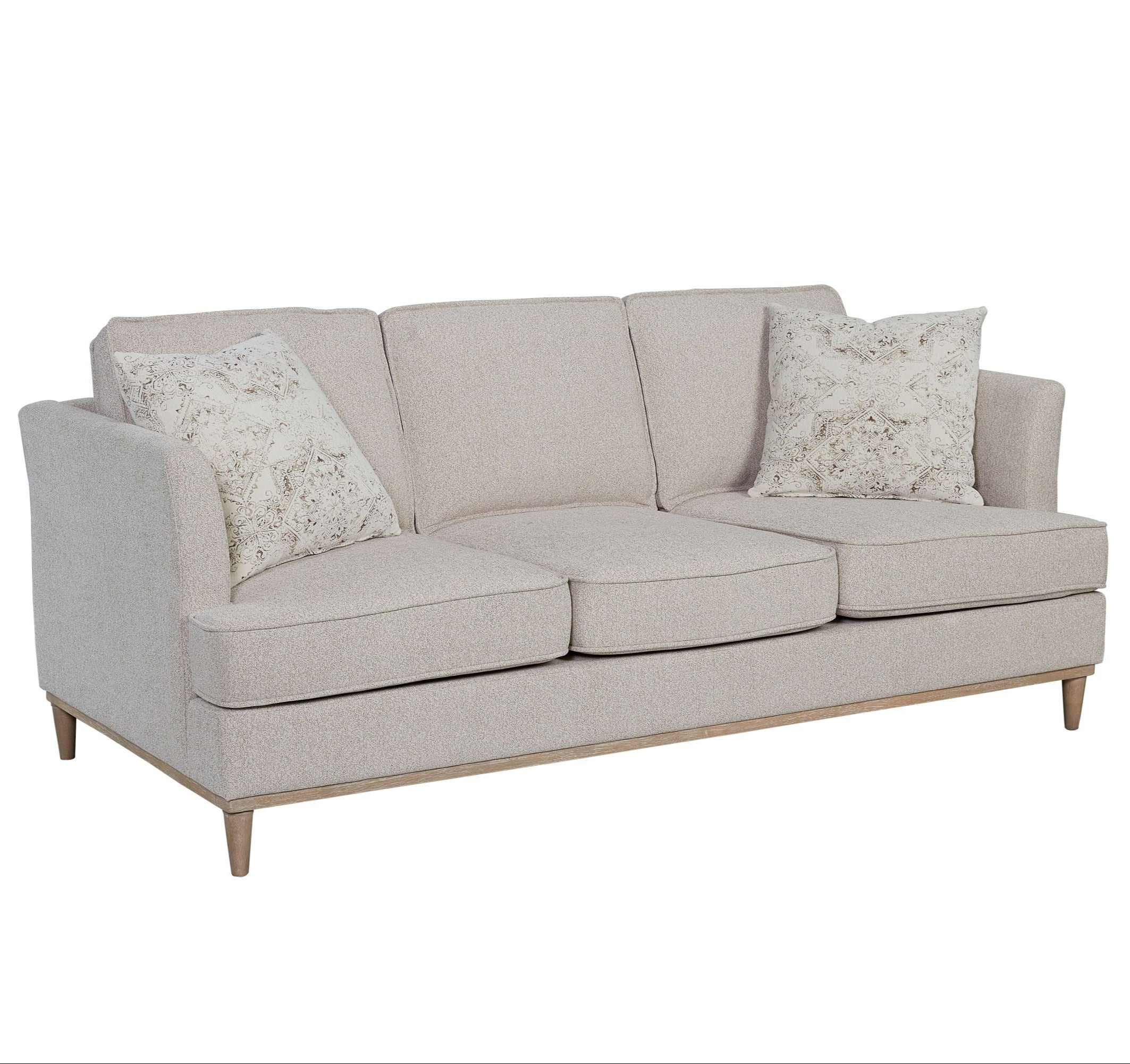 Sofa with 3 Reversable Cushions and 2 Pillows