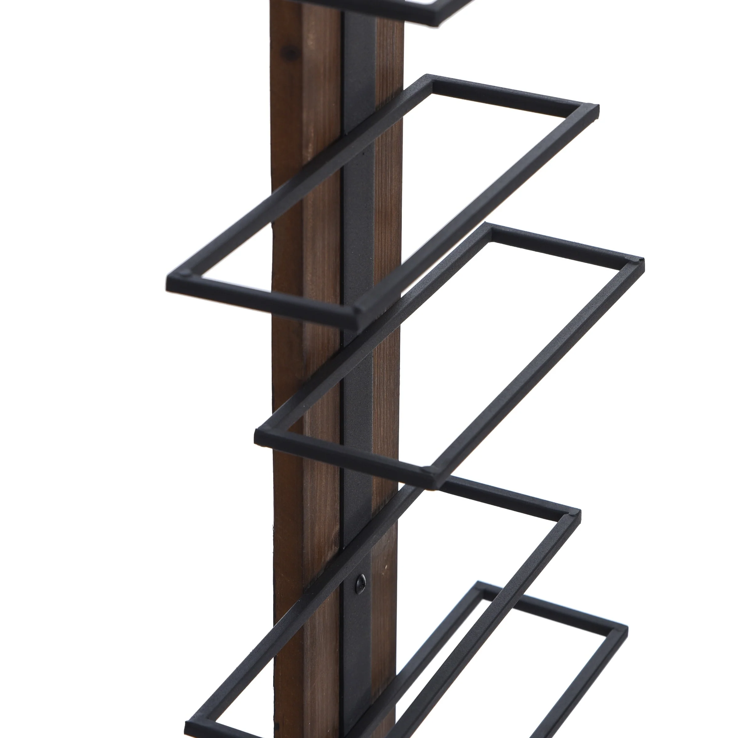 Heath - Wood and Metal Wall Wine Holder