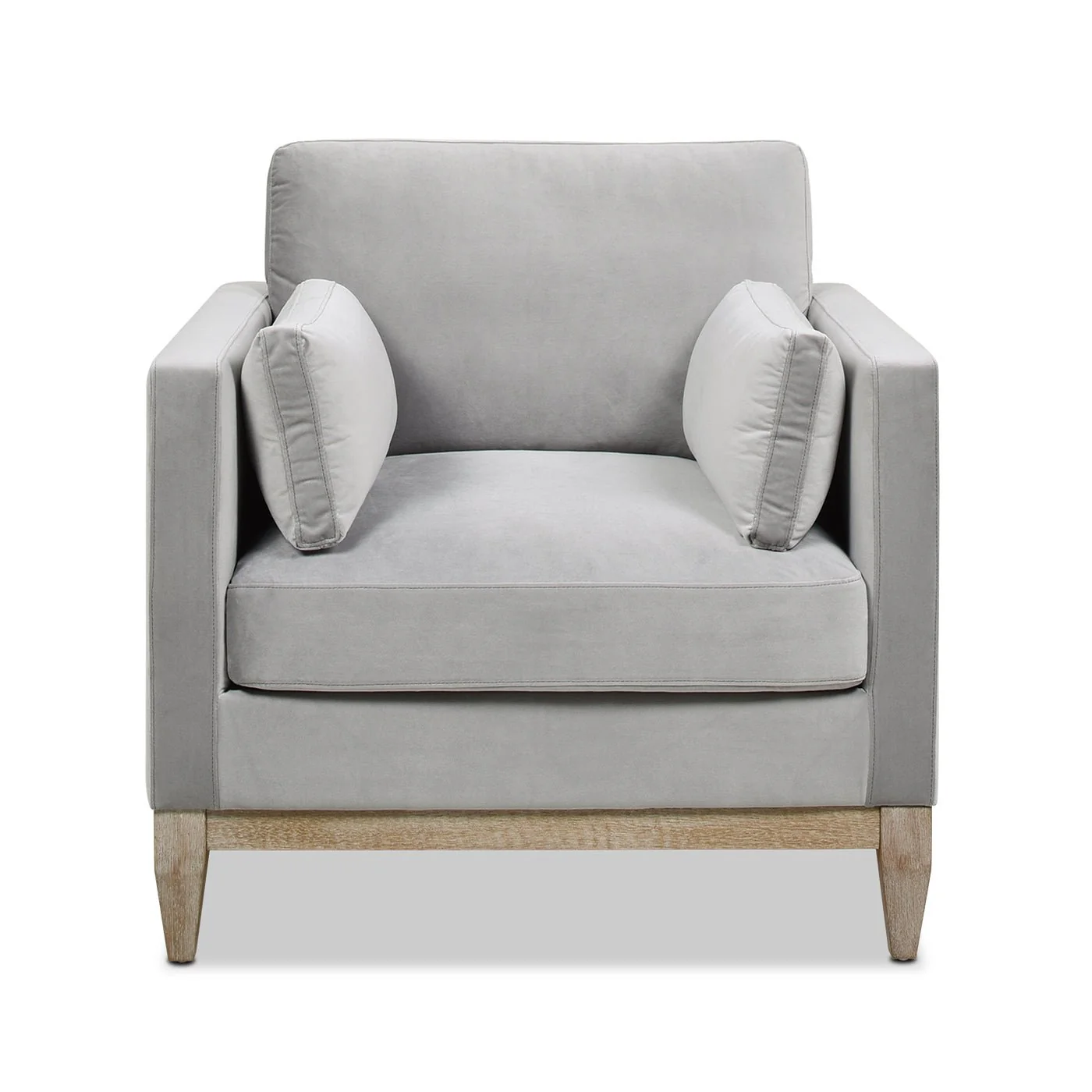 Contour Velvet Upholstered Accent Chair with Removable and Reversible Back