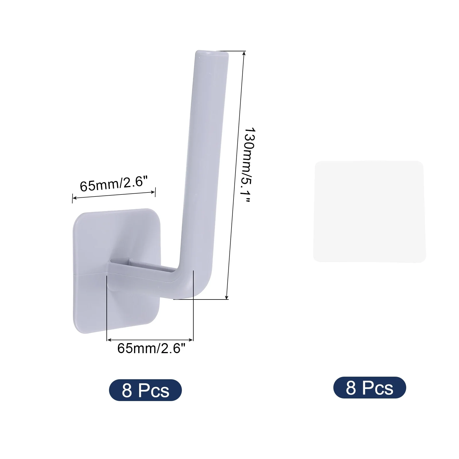 8 Pcs Hat Racks for Baseball Caps, Plastic Adhesive Hat Hooks Hat Hangers