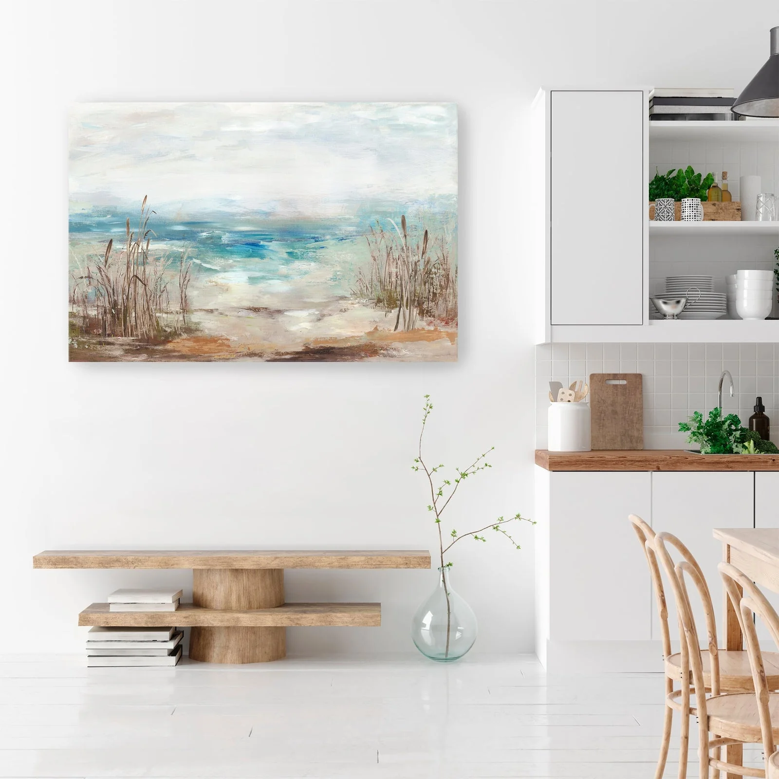 Waves From A Distance Canvas Giclee Wall Art