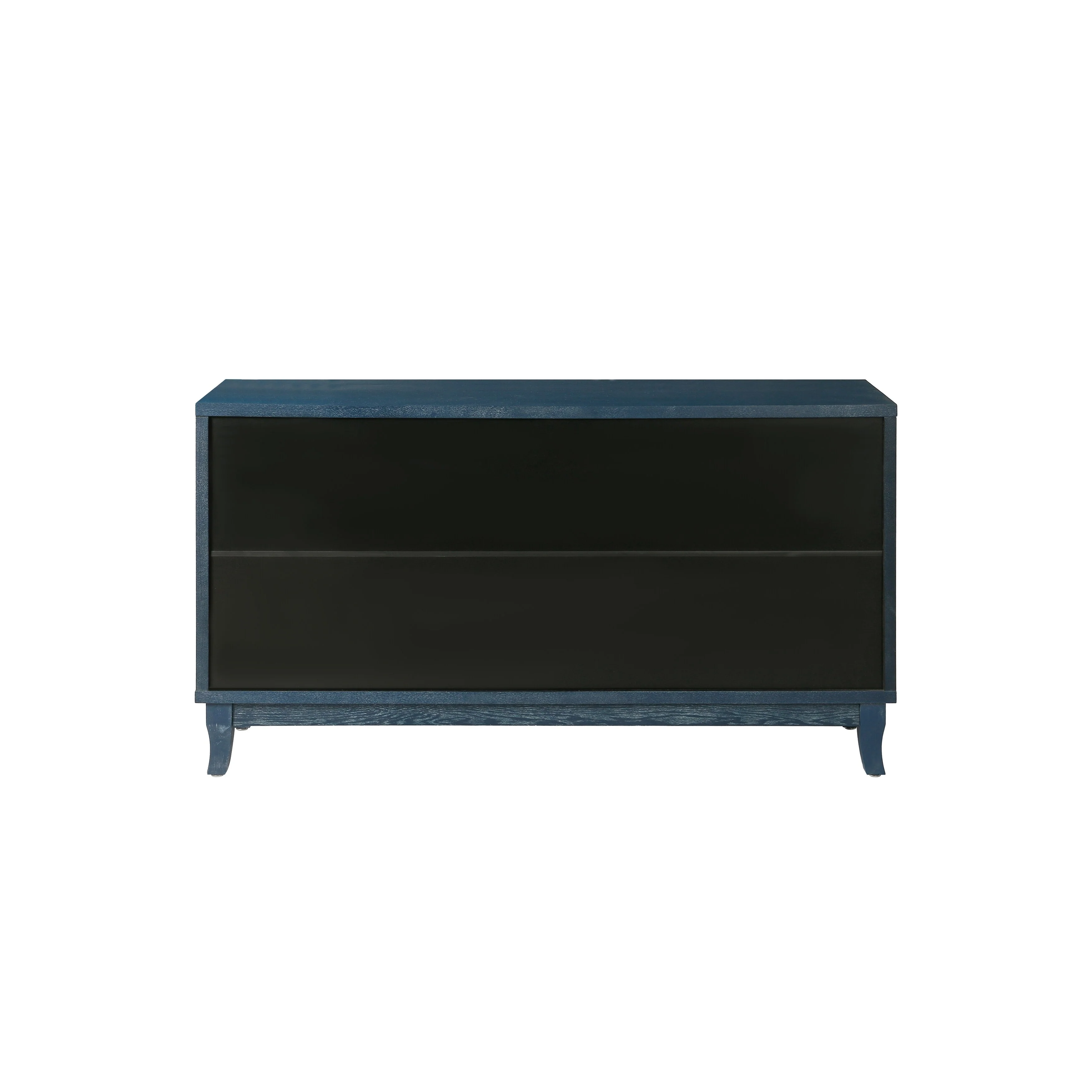 Roomfitters Handcrafted Premium Grain Panels,Rattan Sideboard Buffet Cabinet, Accent Storage Cabinet, Navy Blue - N/A