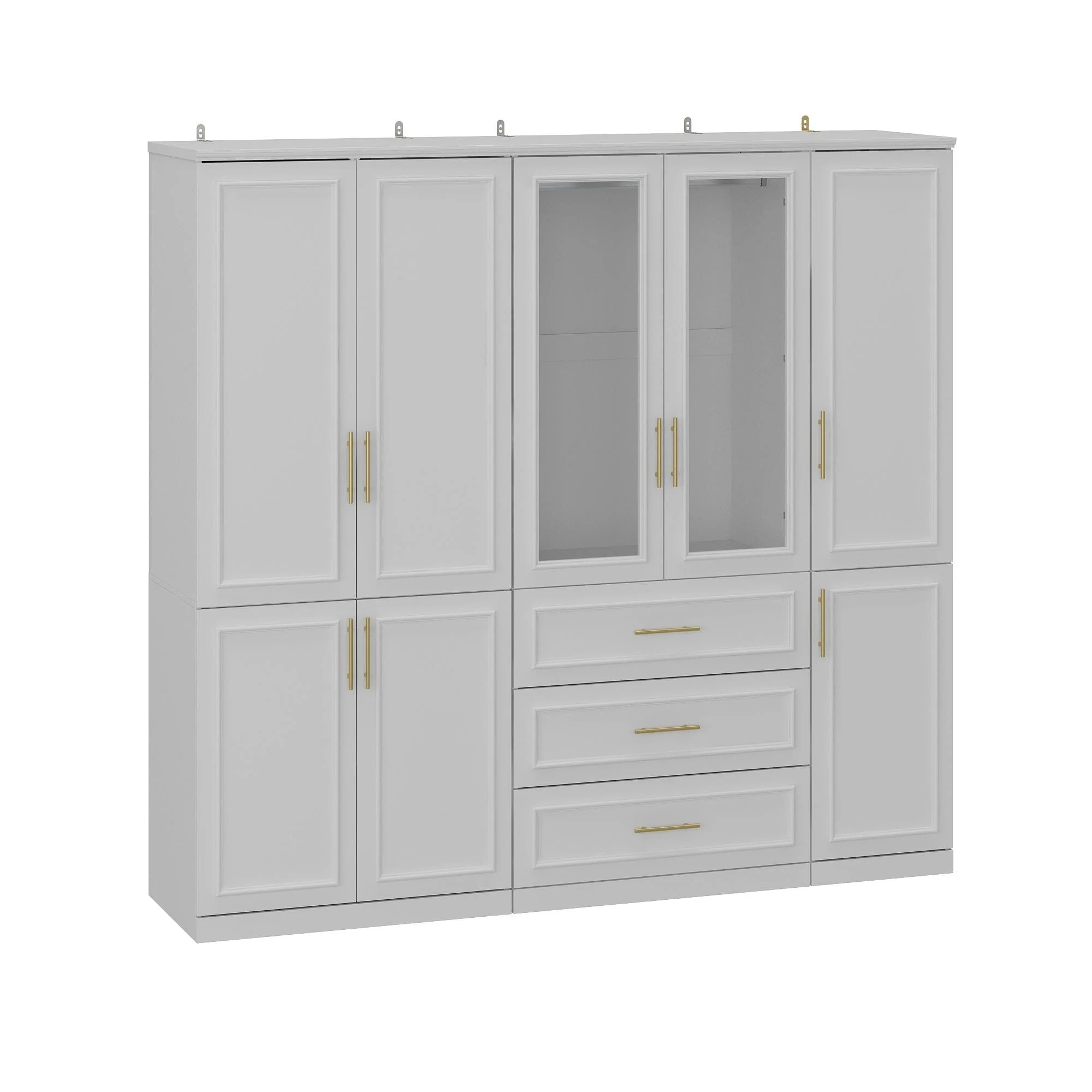 Modular Wardrobe Combo Armoires Closet Freestanding Cabinet Organizer