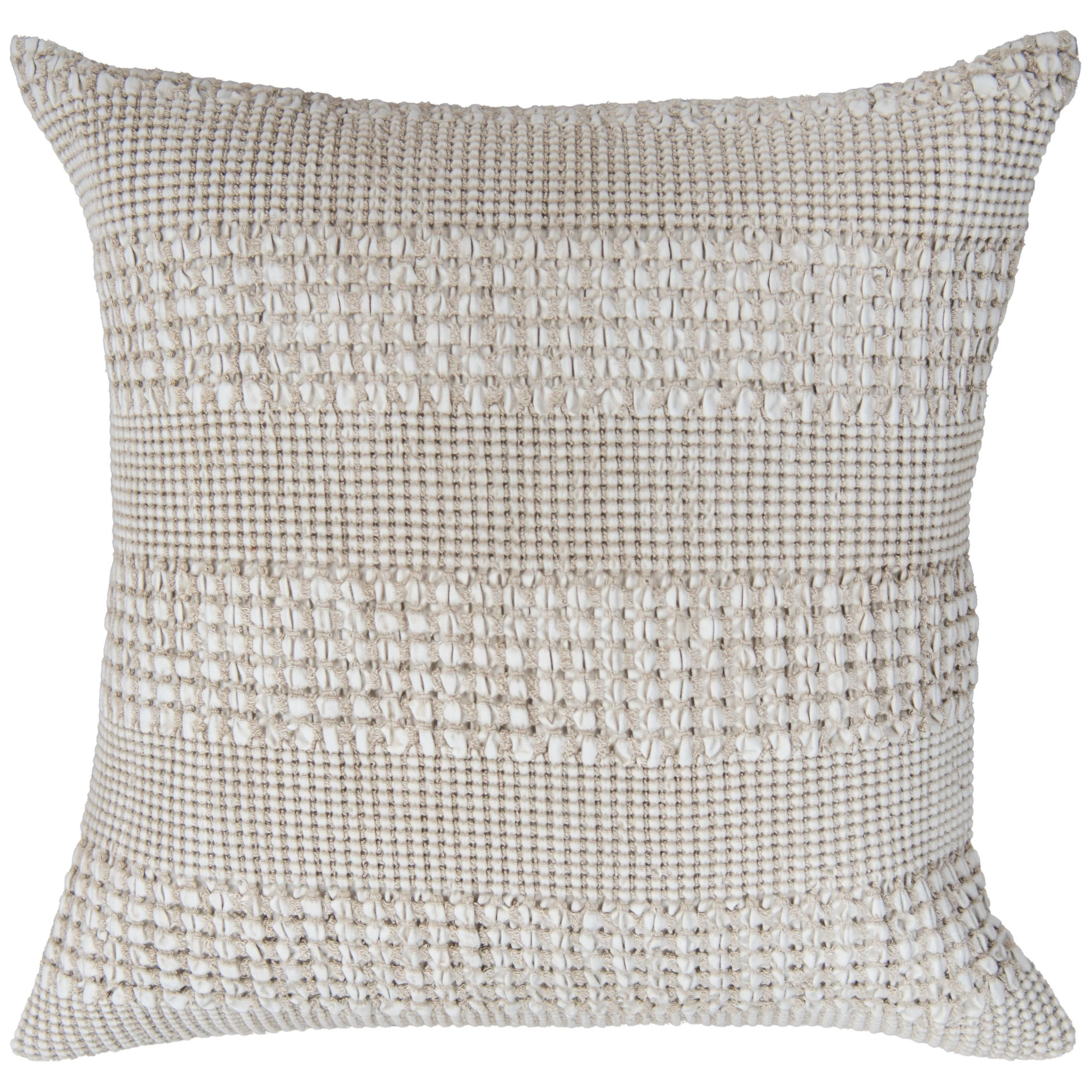 Woven Stripe Poly Filled Decorative Throw Pillow
