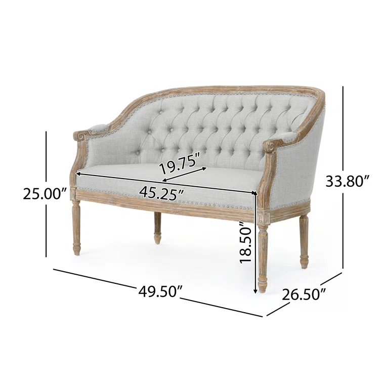 Atenea 49.5'' Upholstered Loveseat