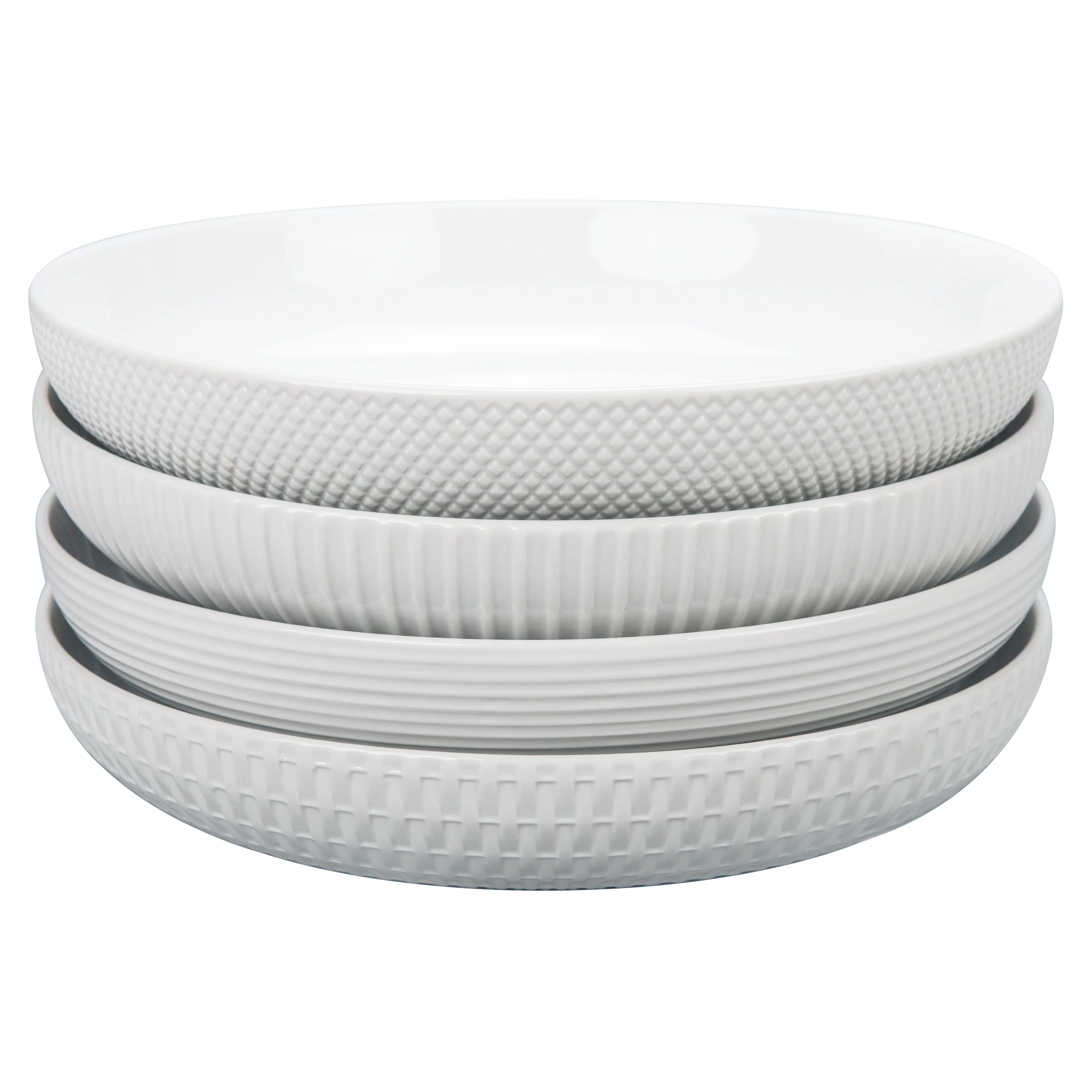 Assorted Textured Bowls 4 Piece Set