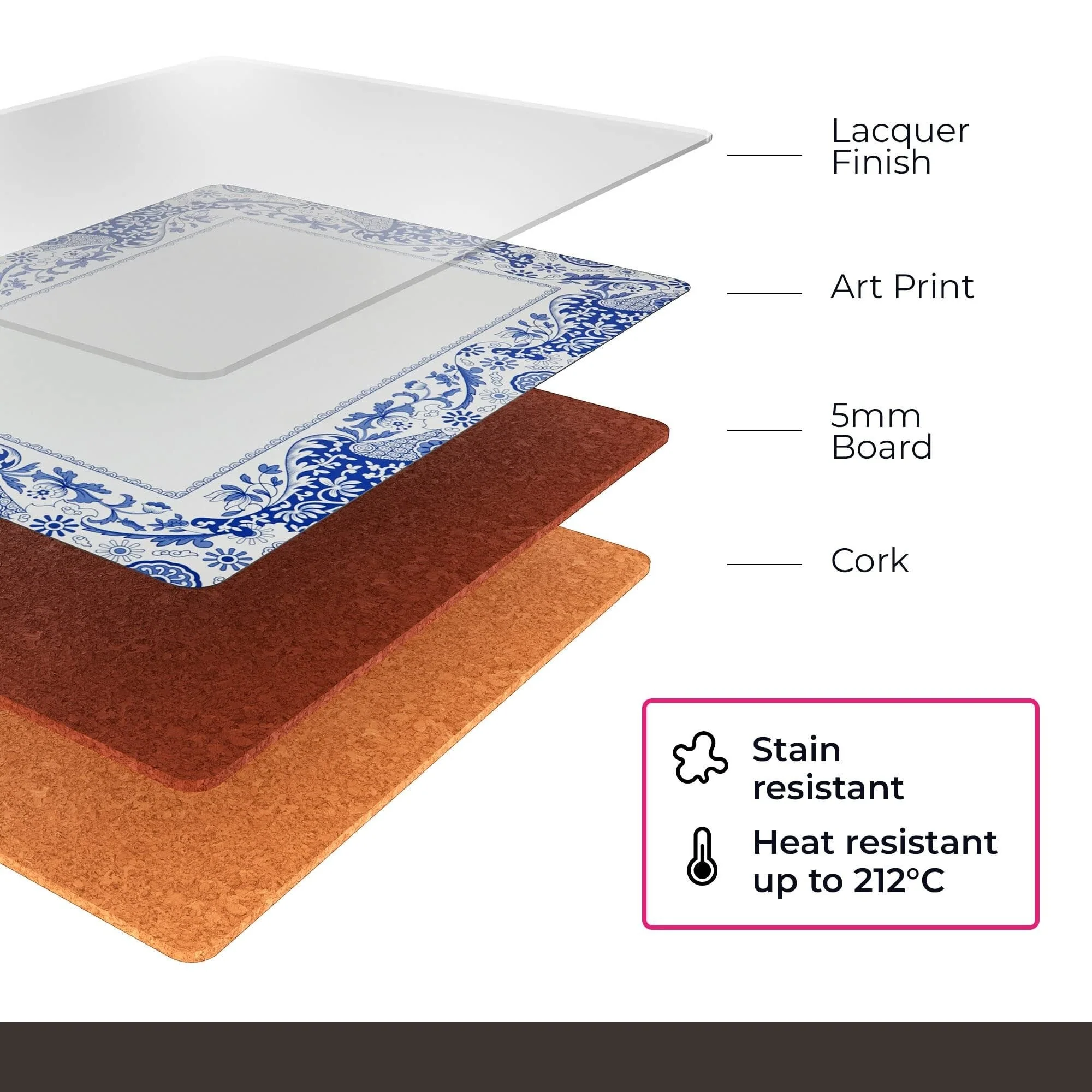 Pimpernel Set of 4 Brocato Placemats - 15.7 inches x 11.7 each