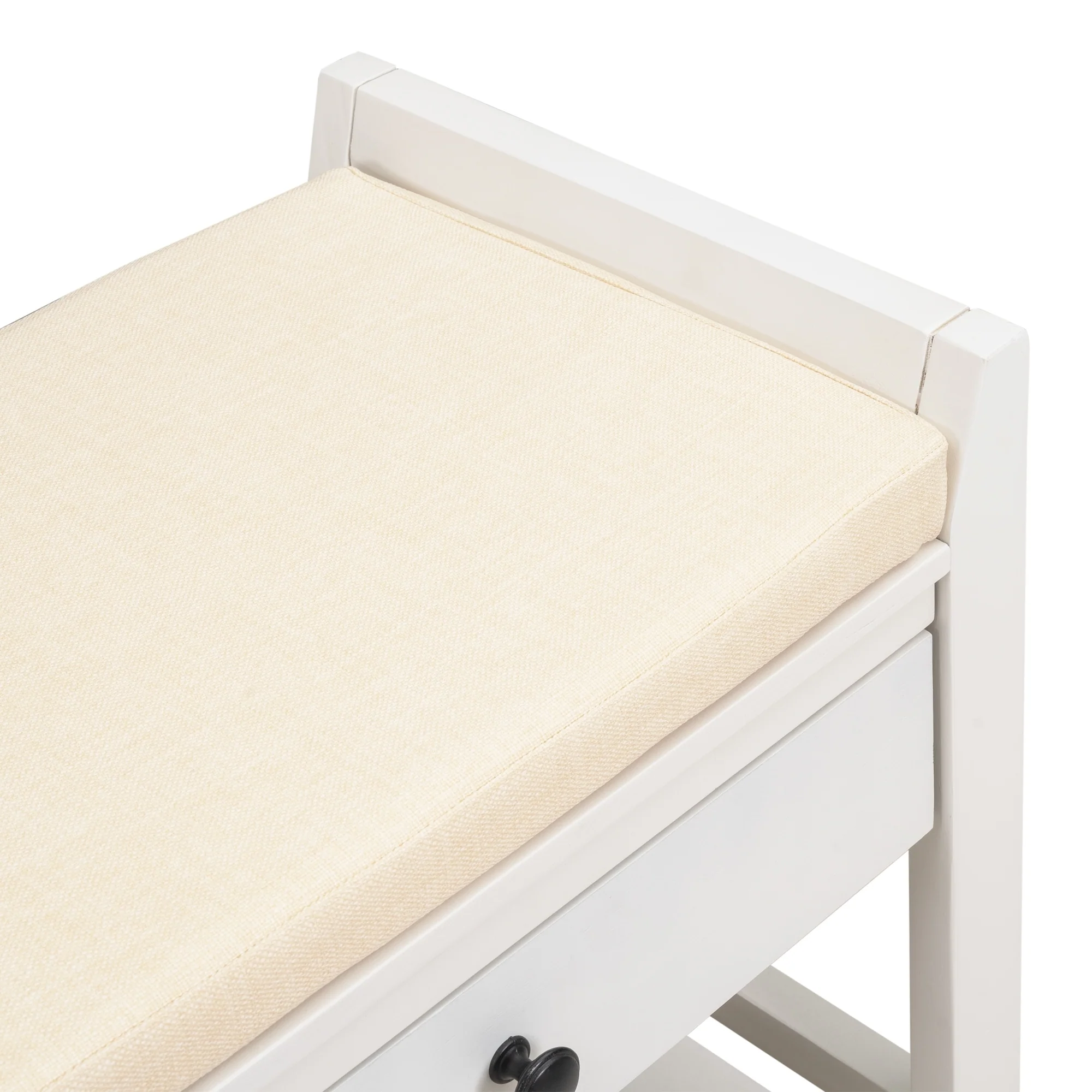 Multi-purpose Shoe Rack with Cushioned Seat and Drawers
