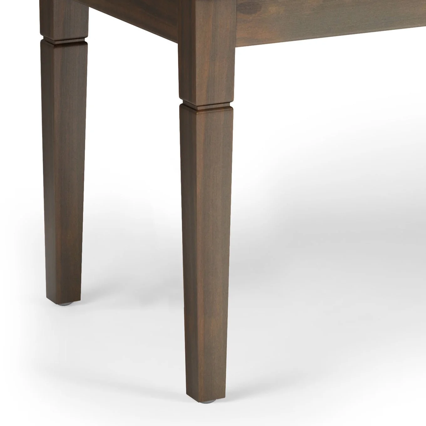 Hushed Upholstered Tufted Ottoman Bench with Carved Legs