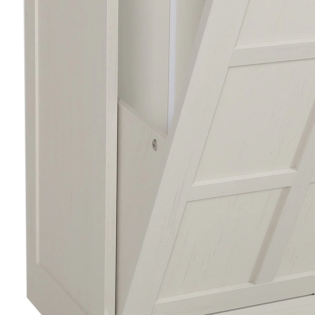 Moasis Kitchen Tilt Out Trash Cabinet Fits 13 Gallon Cabinet Trash Can with Outlet and Adjustable Shelves