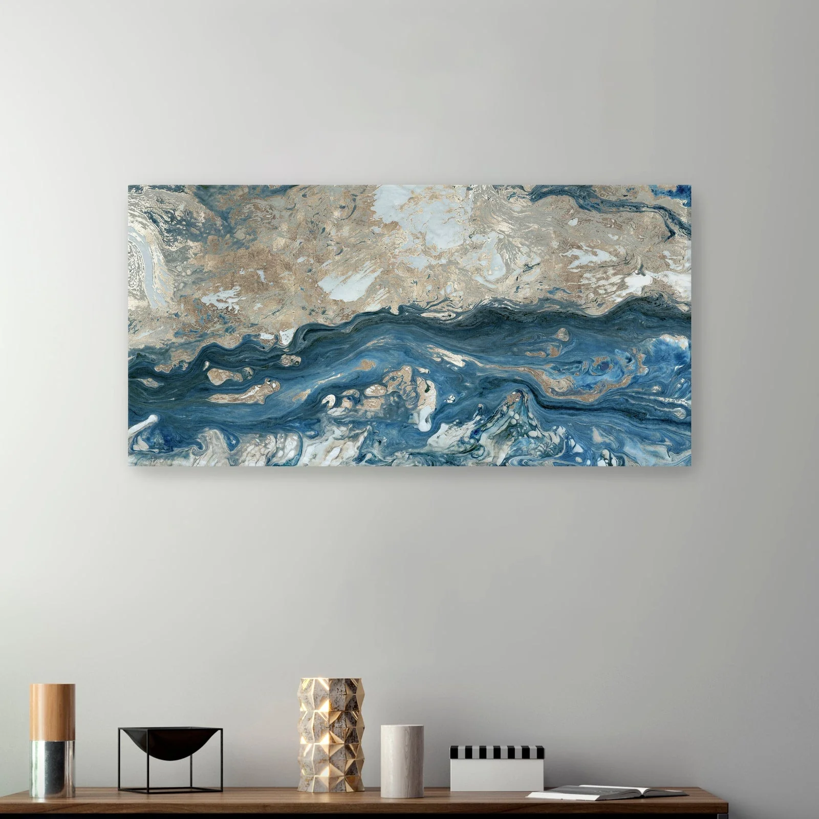 Blue Passage Canvas Giclee Wall Art