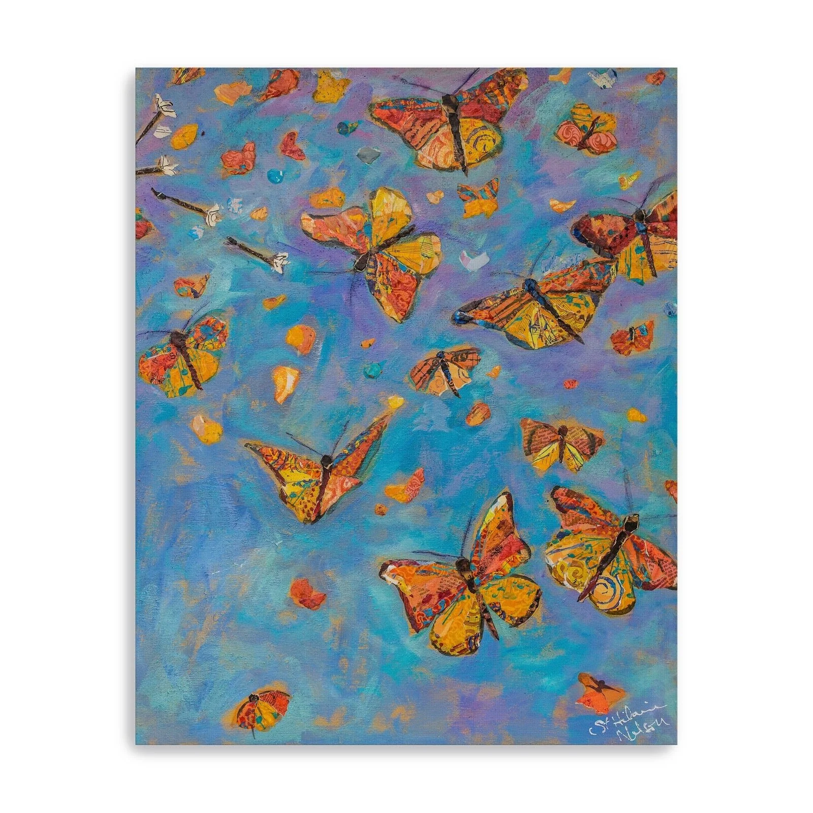 Monarch Migration Canvas Giclee Wall Art