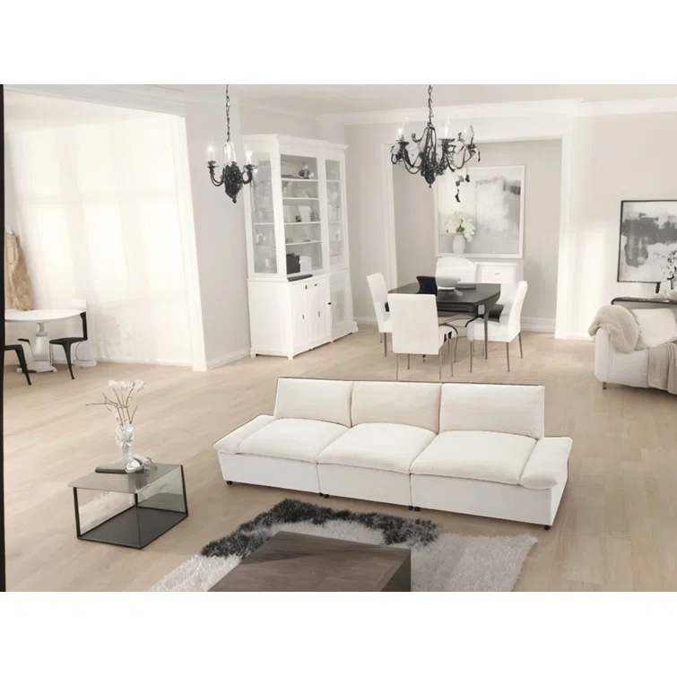 Modern Sofa With Built-in Storage Deep Seating Stylish And Cozy Sofa