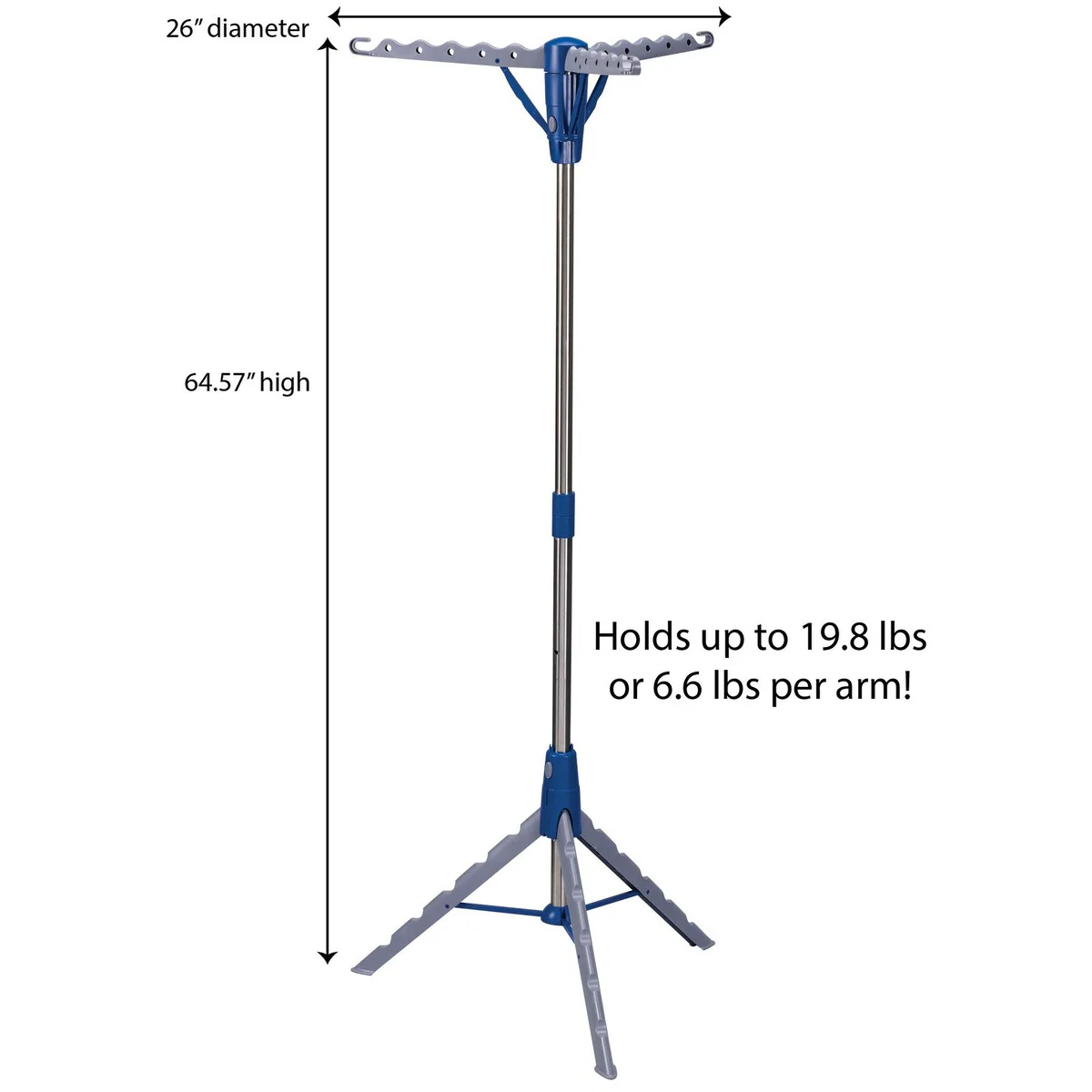 Household Essentials Portable Indoor Tripod Clothes Drying Rack - 26.0