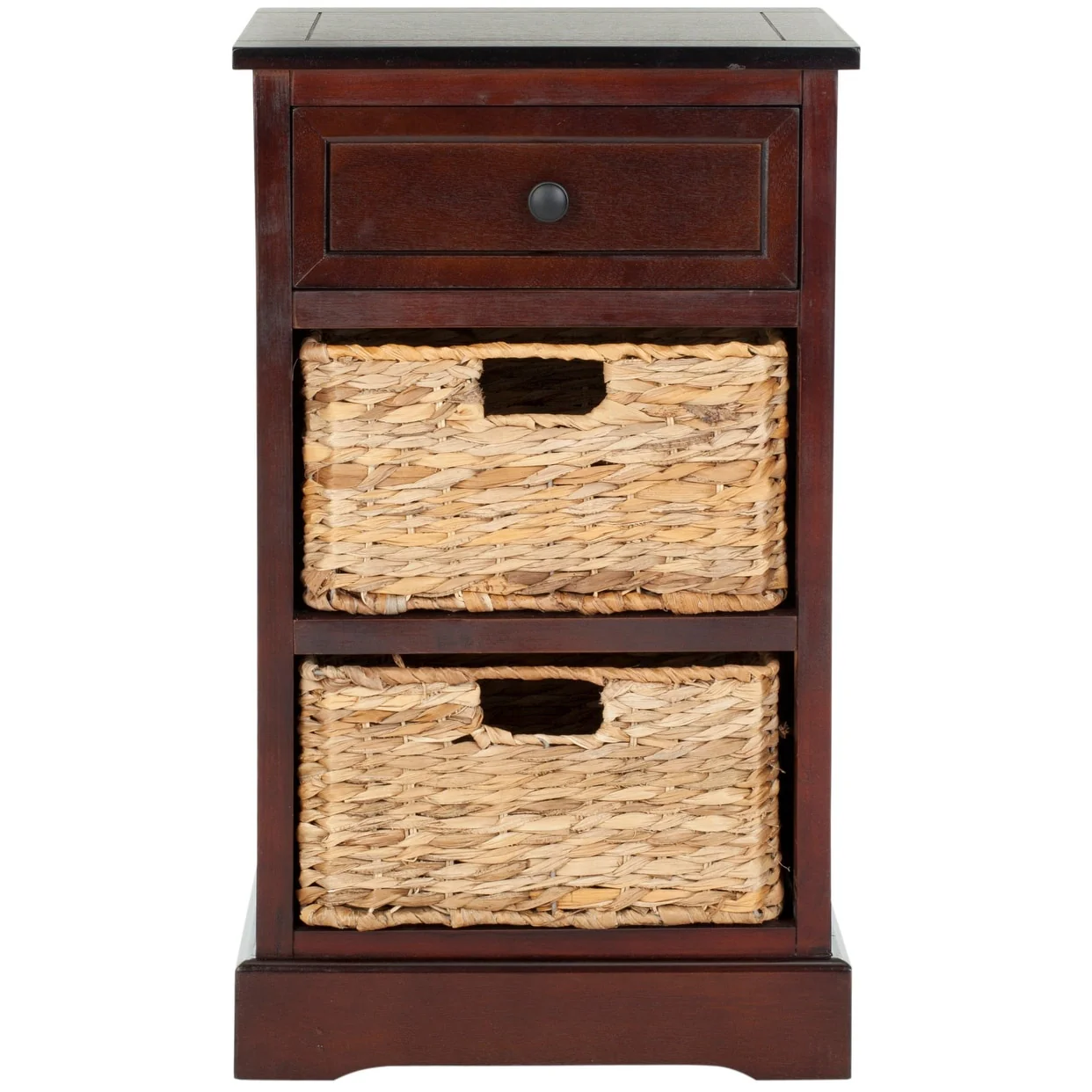 SAFAVIEH Alverta Grey 3-Drawer Storage Table - 15.9