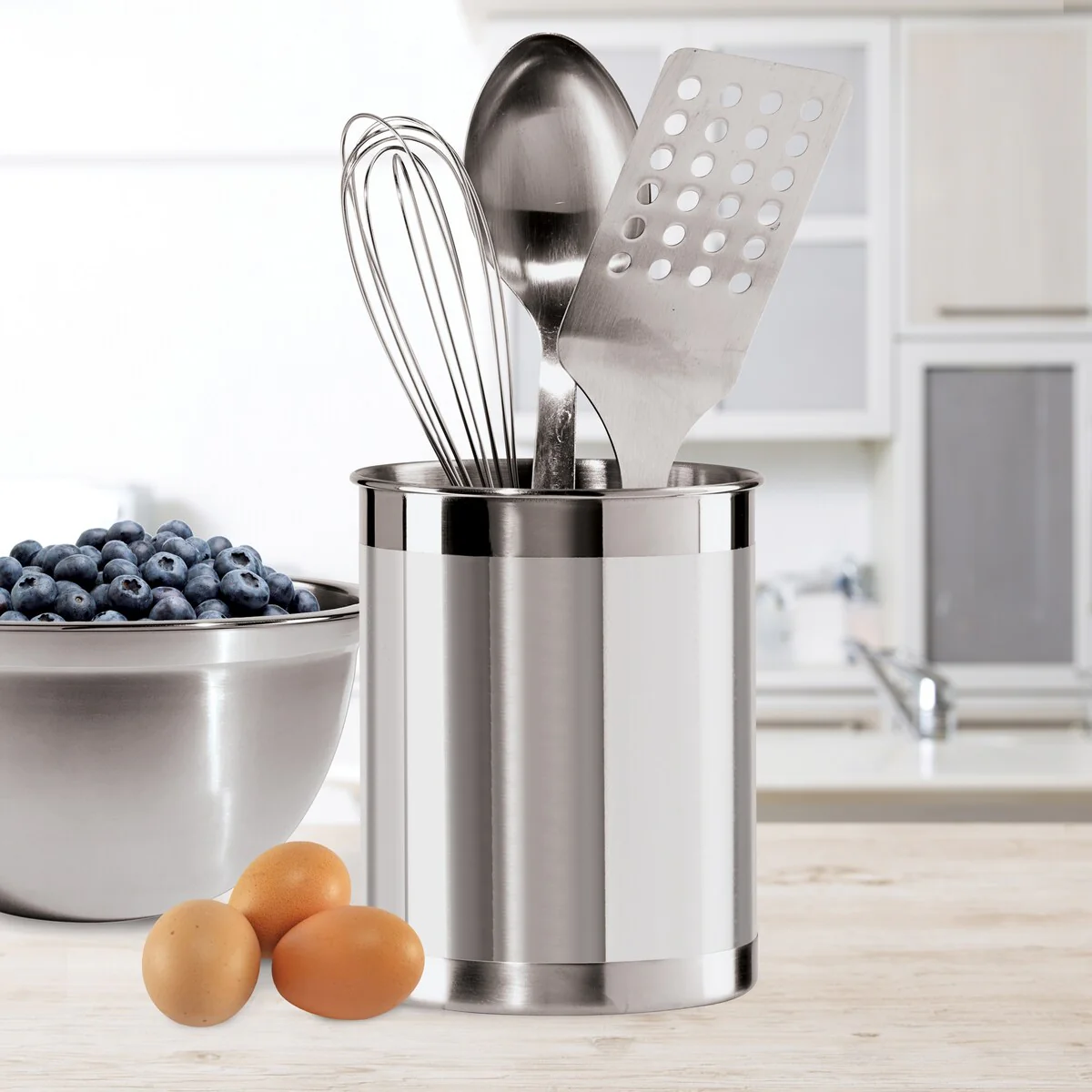 Stainless Steel Utensil Holder (5